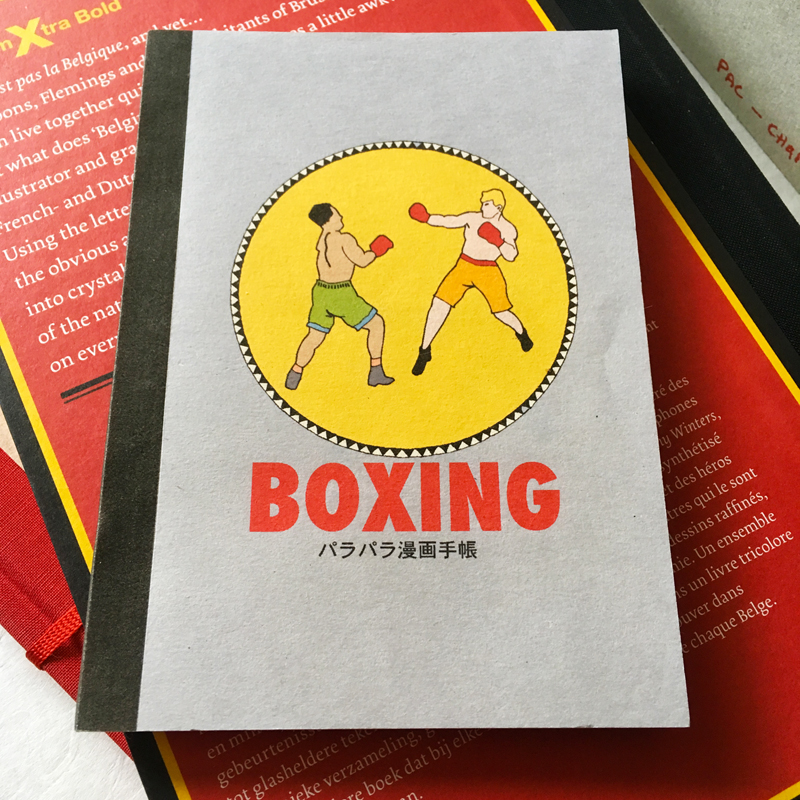 パラパラ漫画手帳 Boxing Circus Iichi ハンドメイド クラフト作品 手仕事品の通販