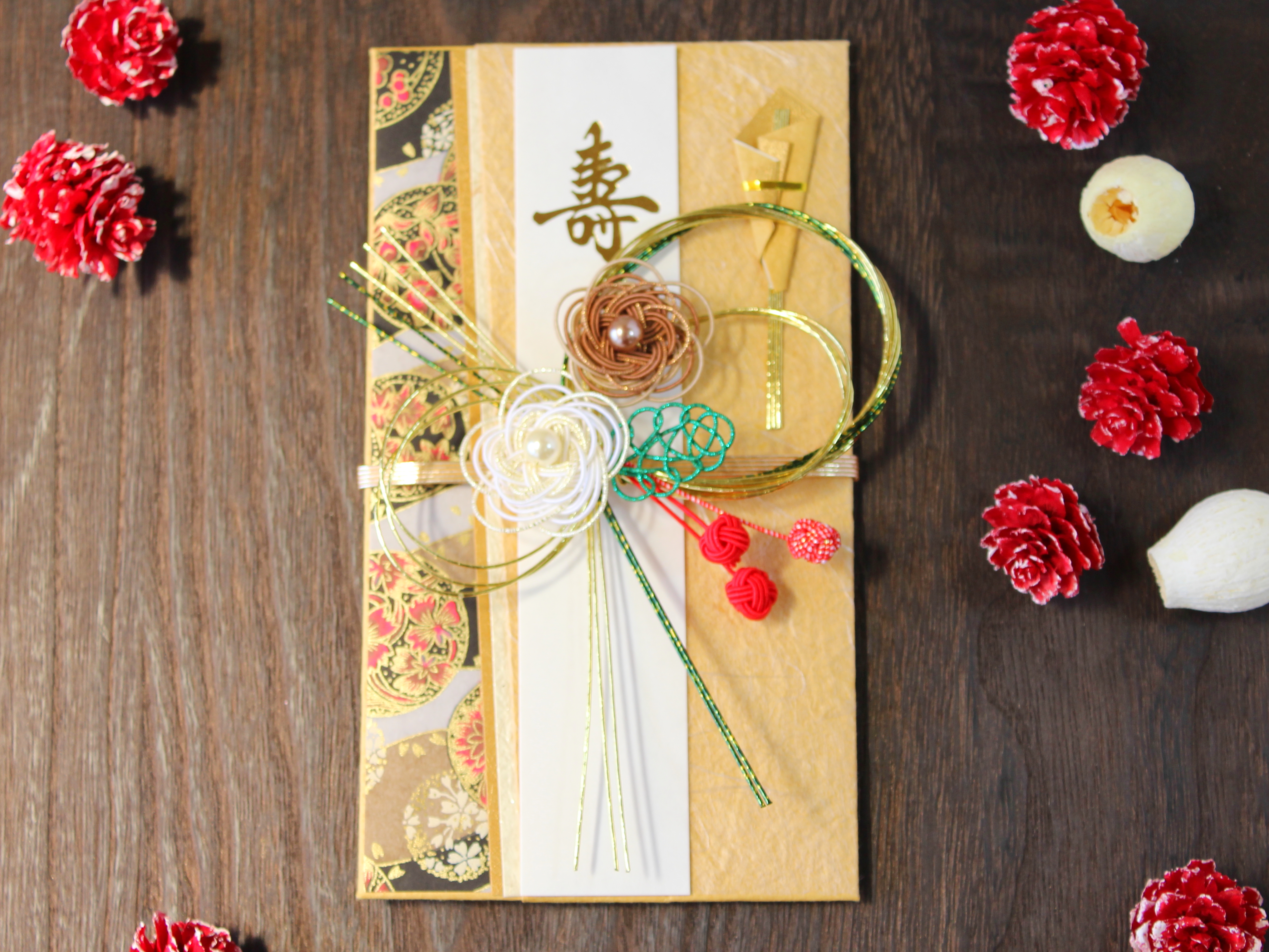 水引 御祝儀袋 梅 白 Iichi ハンドメイド クラフト作品 手仕事品の通販