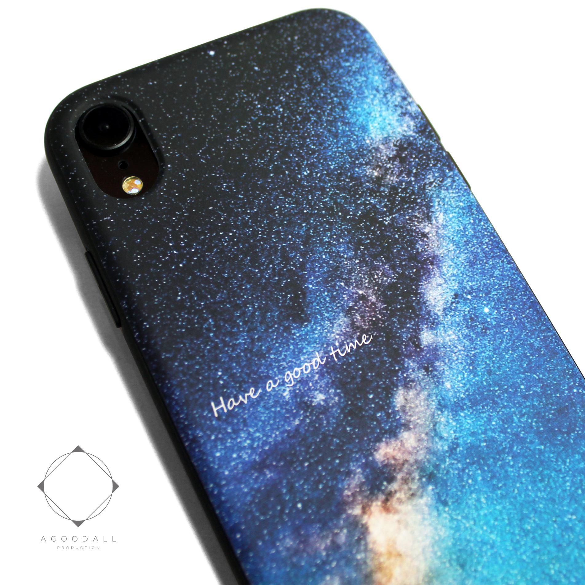 Iphonexrケース Iphonexrカバー レザーケースカバー 天の川 ブラック 夜空 星柄 Xr Iichi ハンドメイド クラフト作品 手仕事品の通販