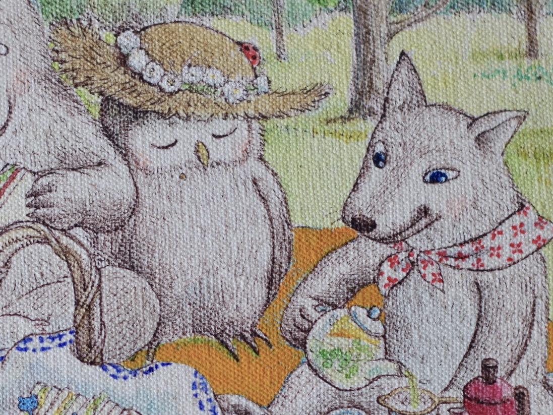 ピクニック」原画 | iichi ハンドメイド・クラフト作品・手仕事品の通販