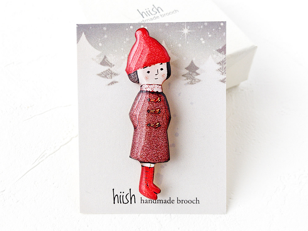 冬服の女の子 レッド ボックス入 Iichi ハンドメイド クラフト作品 手仕事品の通販