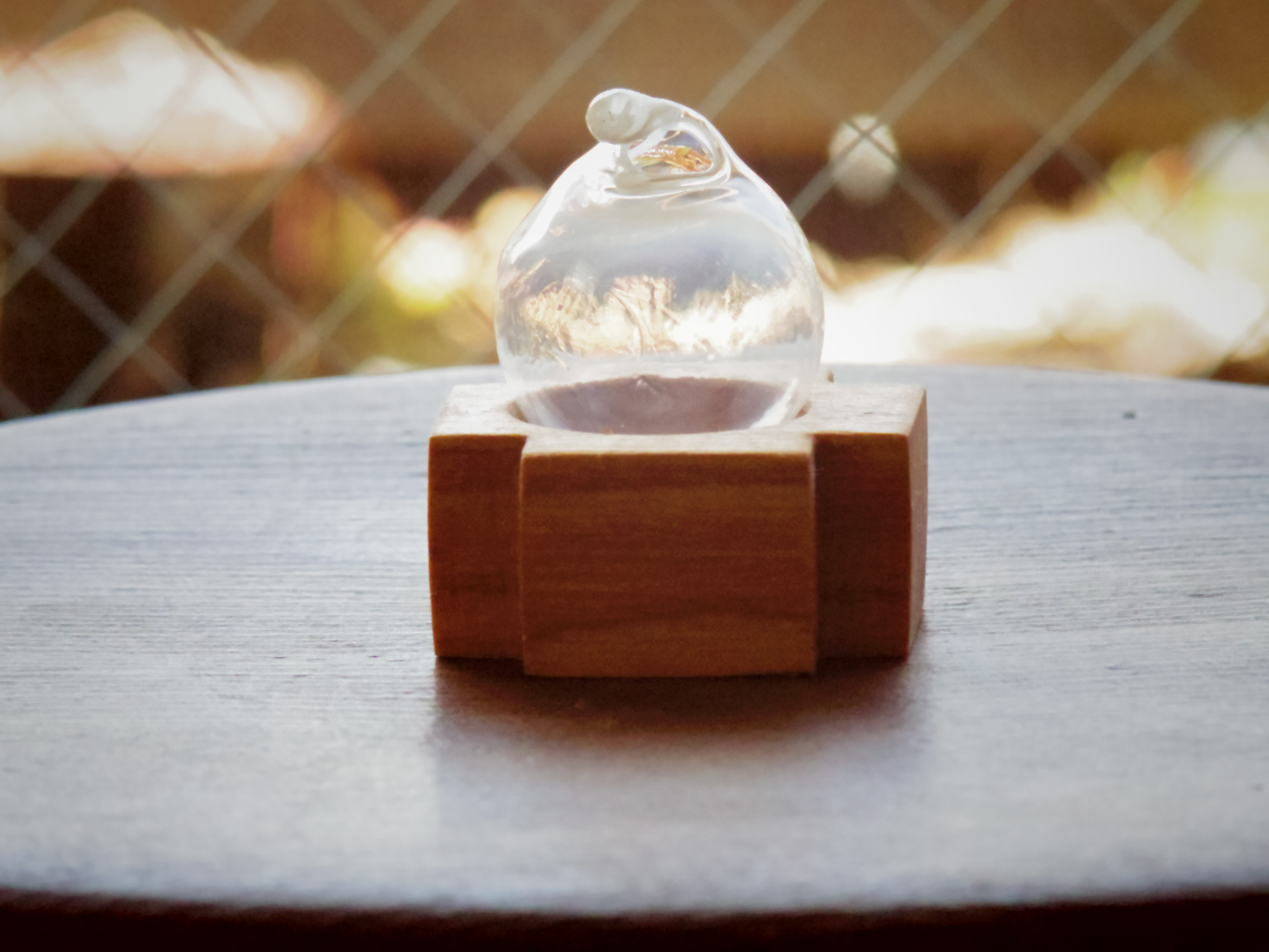 小さな吹きガラスの一輪挿し シマトネリコの木 Iichi ハンドメイド クラフト作品 手仕事品の通販