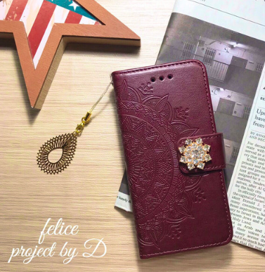 新作 Iphone6 6s 7 8 手帳型iphoneケース刺繍エスニック柄 Iichi ハンドメイド クラフト作品 手仕事品の通販