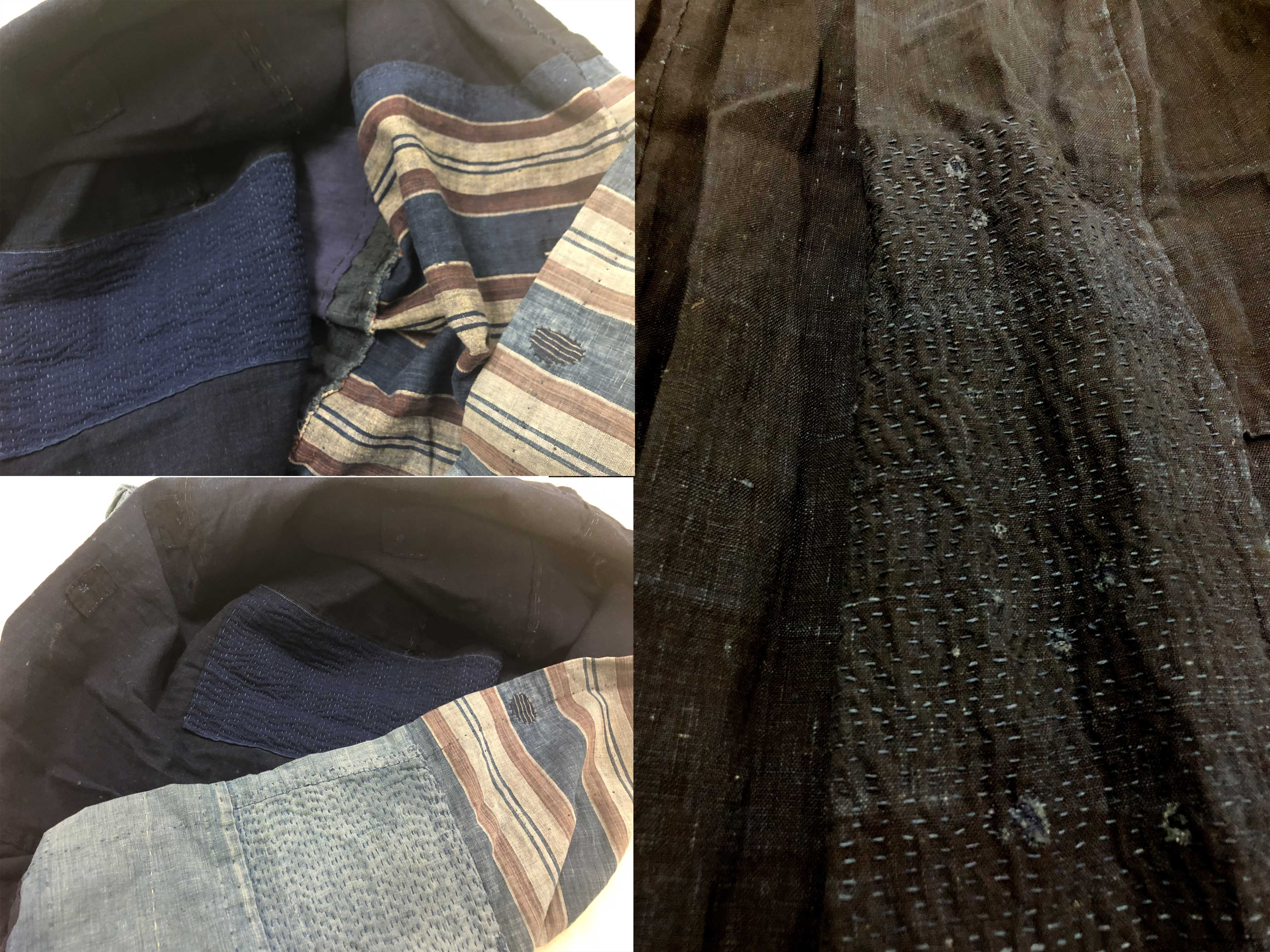 1279 古布リメイク ぜんぶ手縫いのスカート 大人女子に シックでカワイク きれいめ襤褸 1279 Iichi ハンドメイド クラフト作品 手仕事品の通販