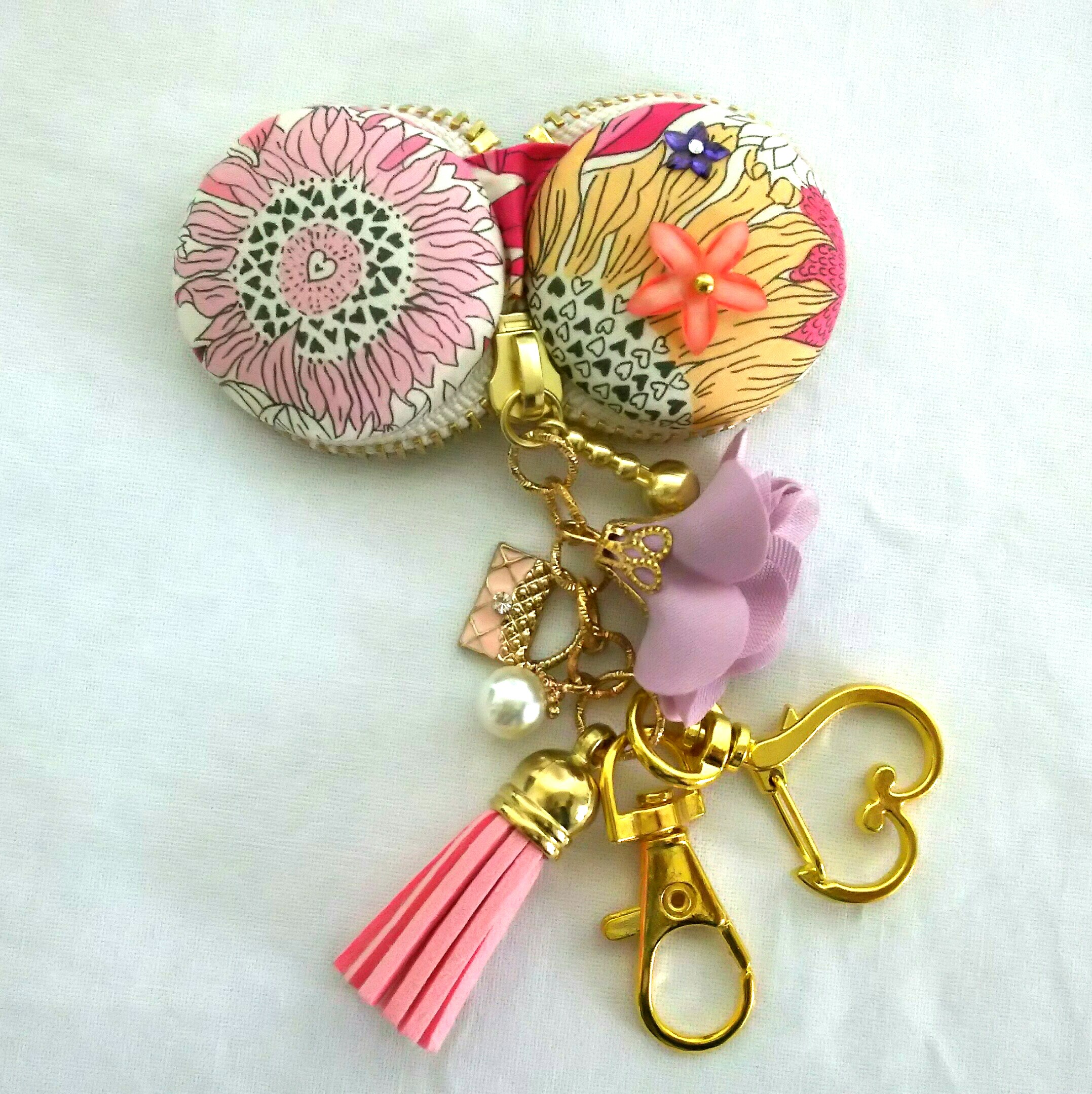 リバティピンクのマカロン キーホルダー Iichi ハンドメイド クラフト作品 手仕事品の通販 リバティピンクのマカロン キーホルダー Iichi ハンドメイド クラフト作品 手仕事品の通販