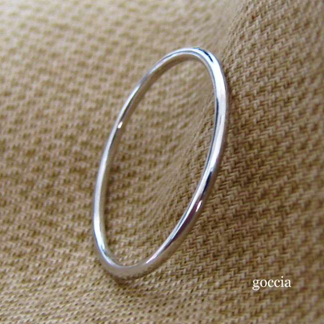K03 pt900 極細ストレート リング 指輪 プラチナ ピンキー 大きい-