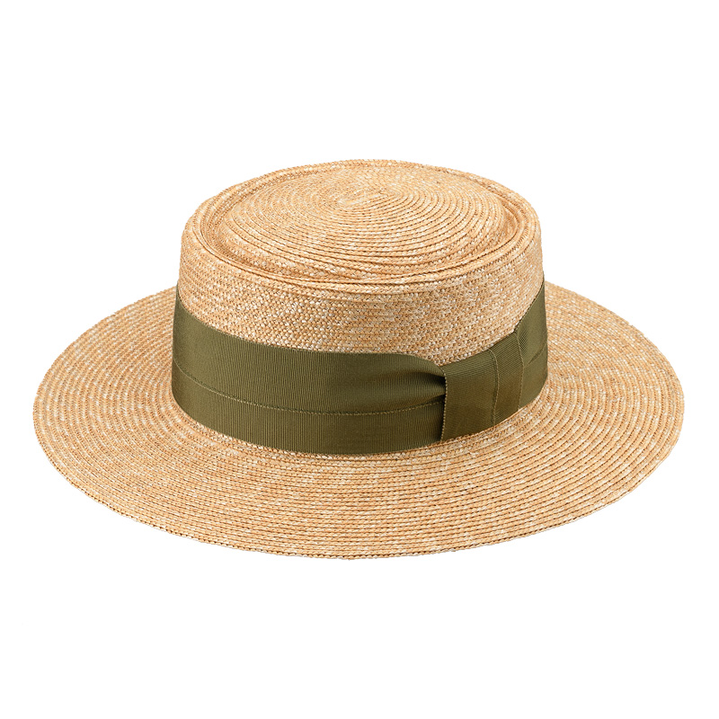 Alma アルマ ポークパイ型 つば広カンカン帽 カーキ 57 5cm Uk H074 Kh Iichi ハンドメイド クラフト作品 手仕事品の通販