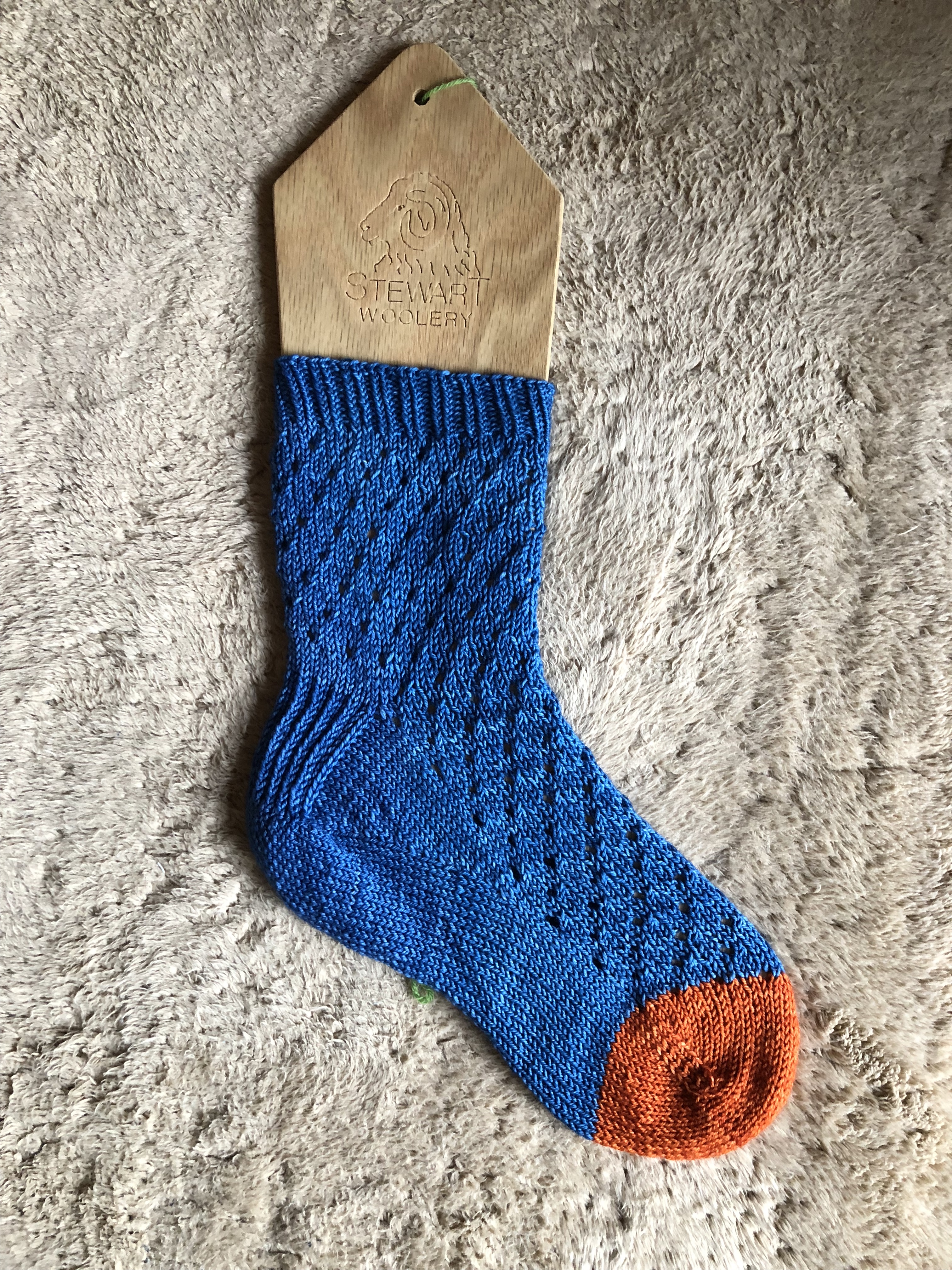 No 91送料込手編み靴下 クッキーモンスター Iichi ハンドメイド クラフト作品 手仕事品の通販