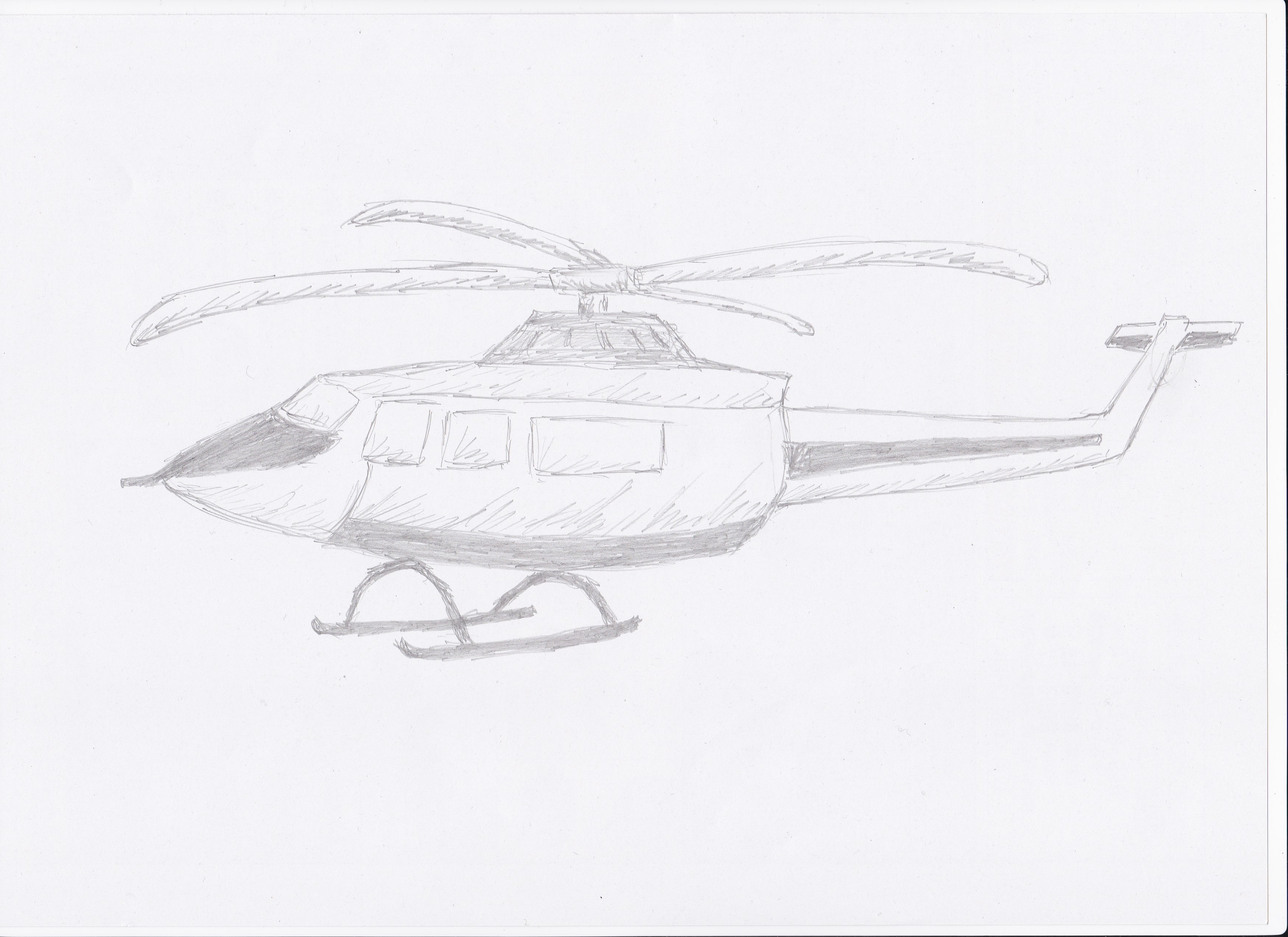 ヘリコプター 手描きイラスト Iichi ハンドメイド クラフト作品 手仕事品の通販