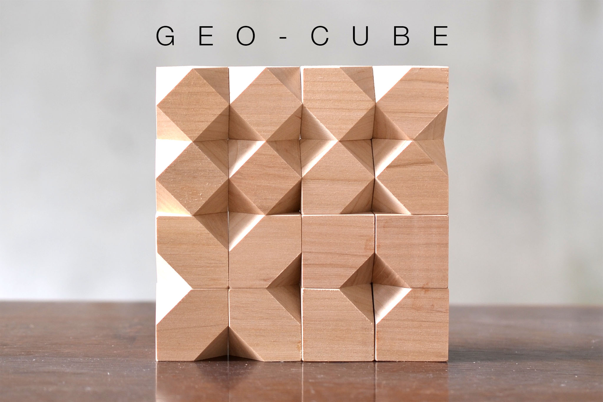 知育玩具 Geo Cube ジオキューブ 16個入り Iichi ハンドメイド クラフト作品 手仕事品の通販