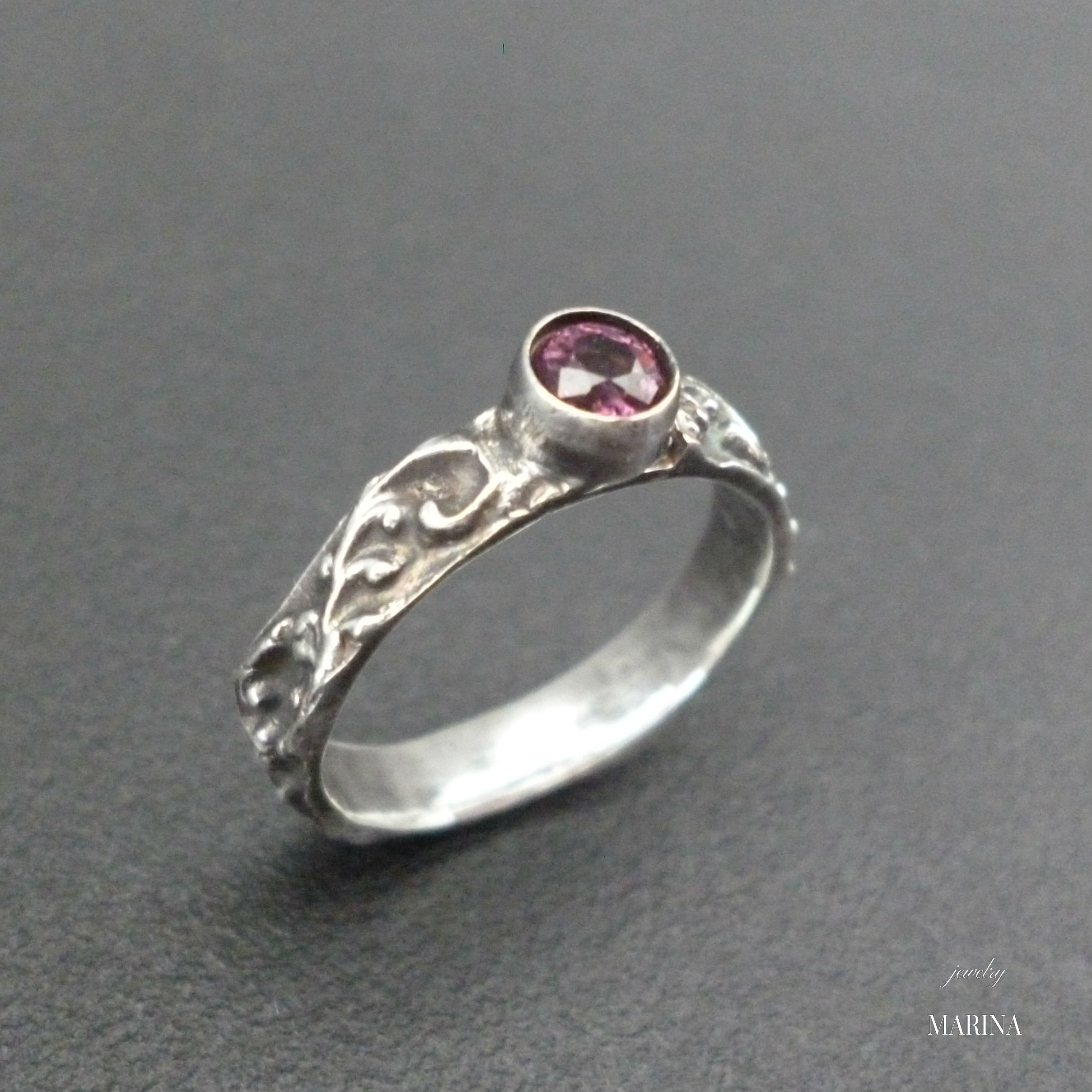 Marie Ring Red Spinel Iichi ハンドメイド クラフト作品 手仕事品の通販