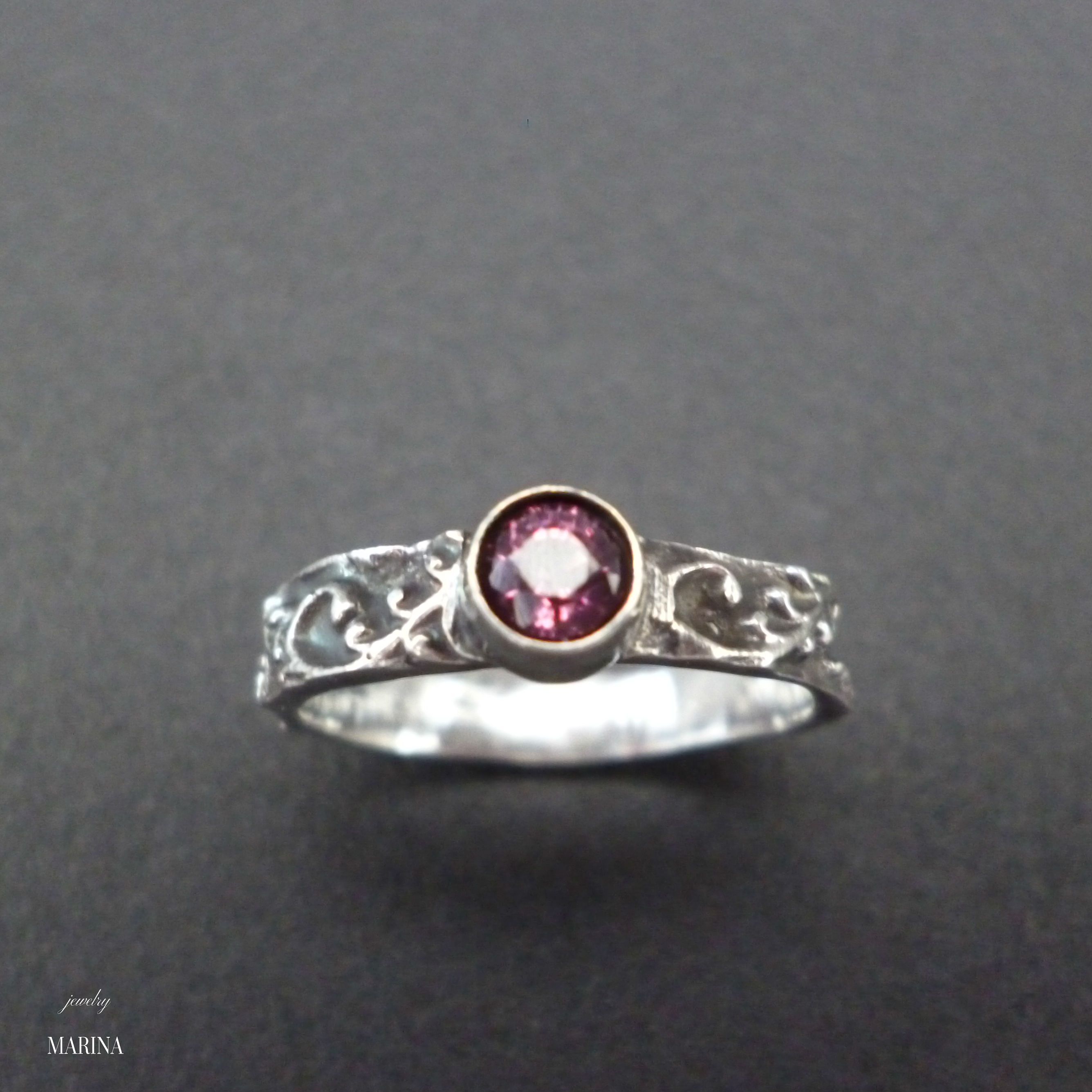 Marie Ring Red Spinel Iichi ハンドメイド クラフト作品 手仕事品の通販