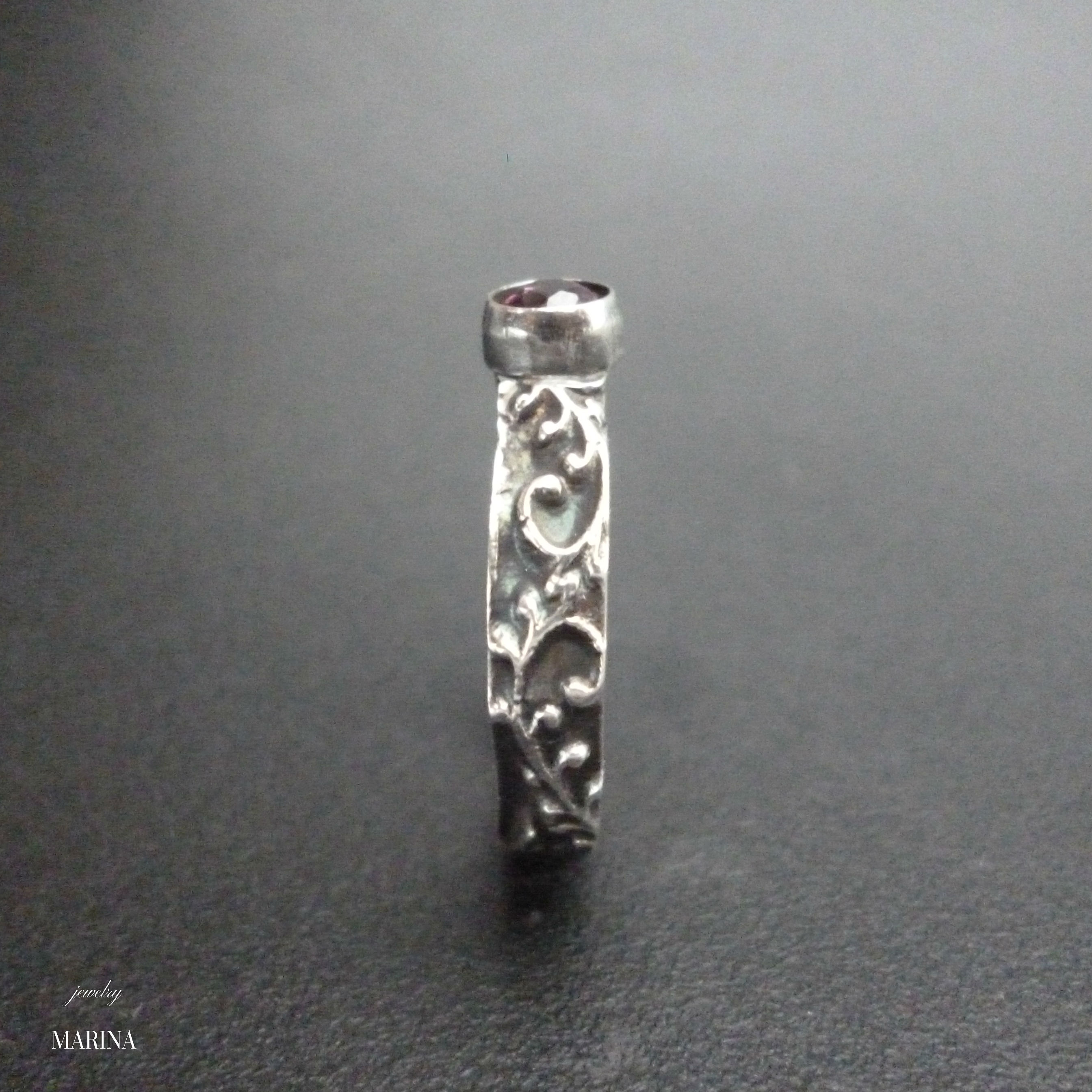 Marie Ring Red Spinel Iichi ハンドメイド クラフト作品 手仕事品の通販