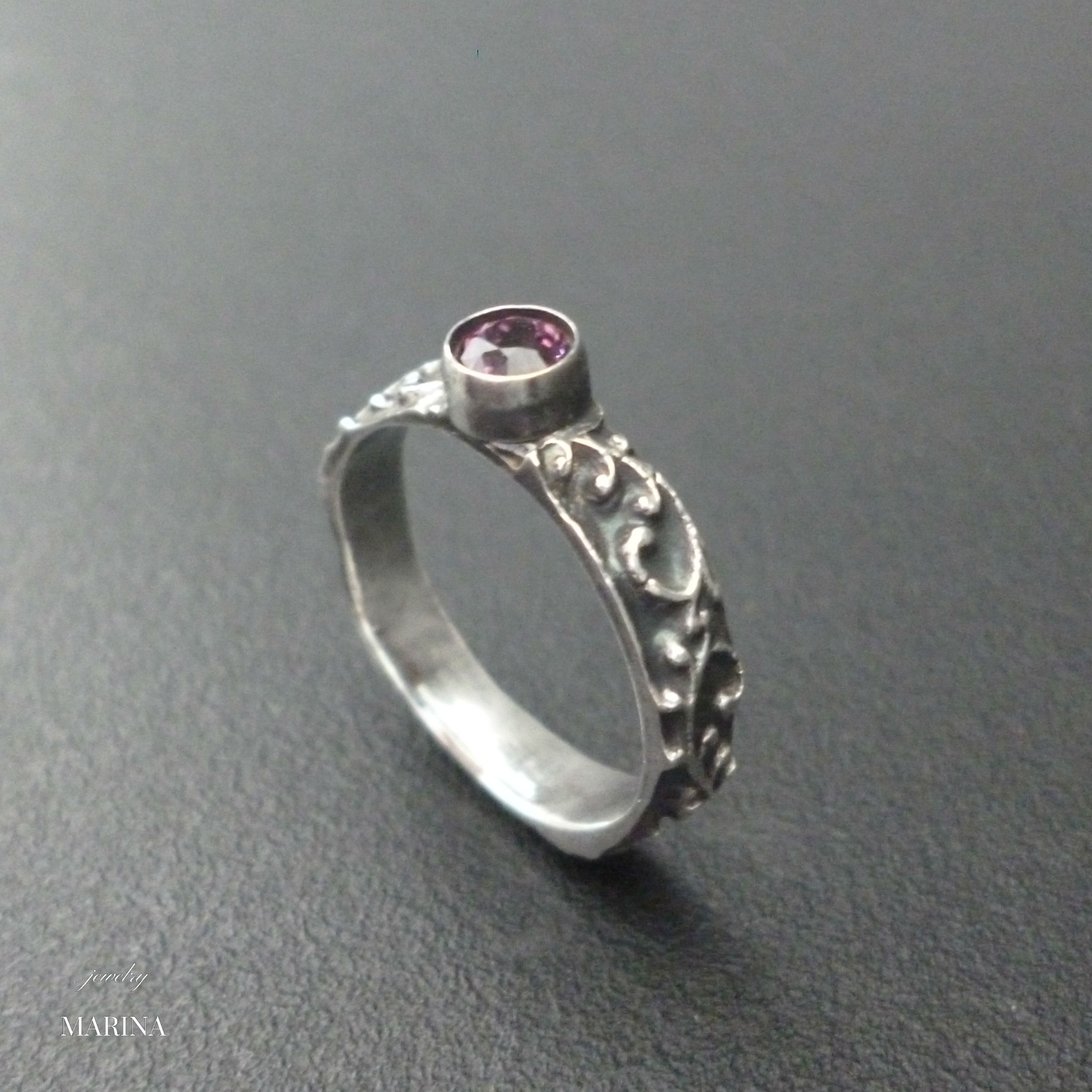 Marie Ring Red Spinel Iichi ハンドメイド クラフト作品 手仕事品の通販