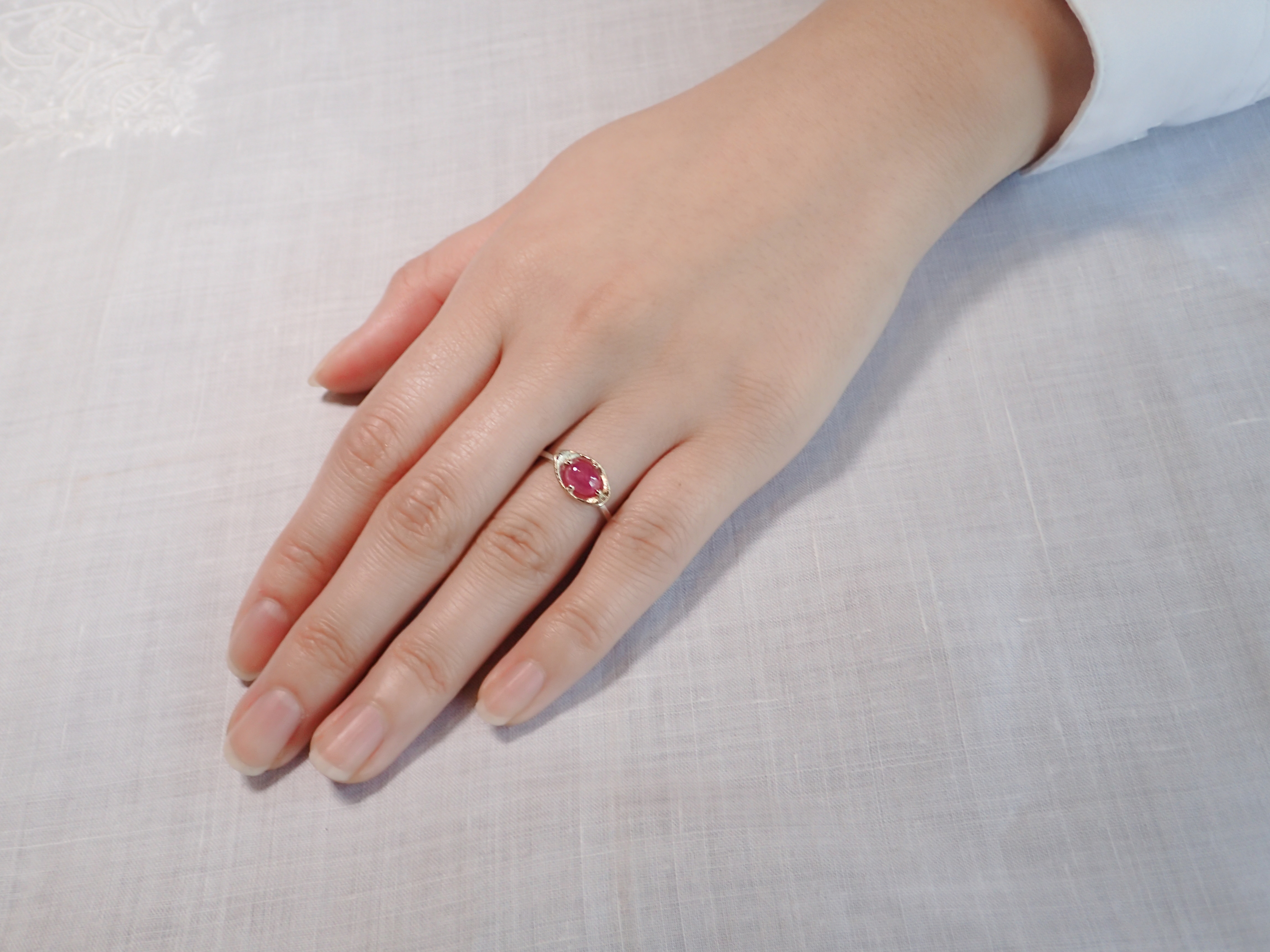 包みリング K10 ルビー Tsutsumi Ring Ruby Iichi ハンドメイド クラフト作品 手仕事品の通販