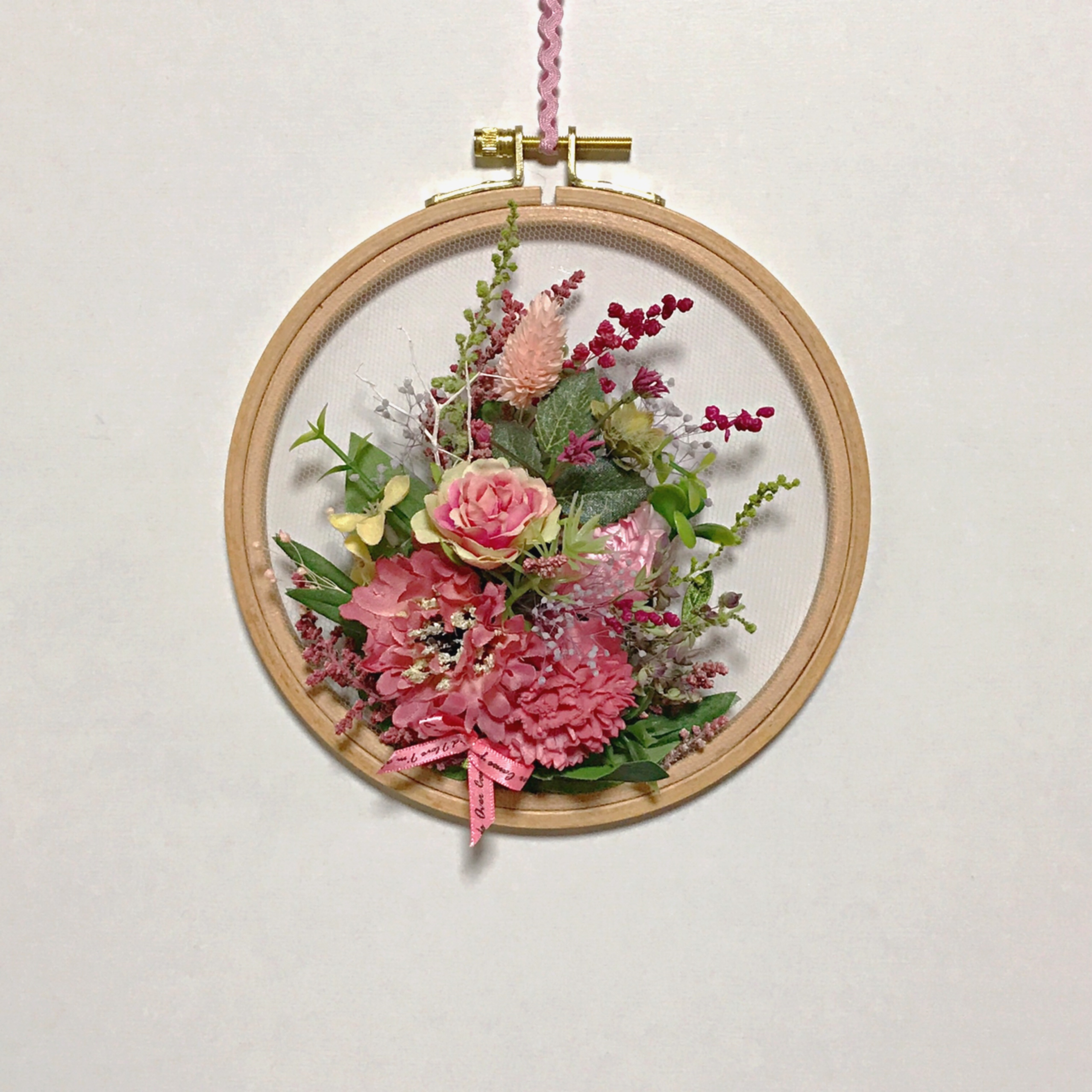 フレームリース 花の表情 Iichi ハンドメイド クラフト作品 手仕事品の通販