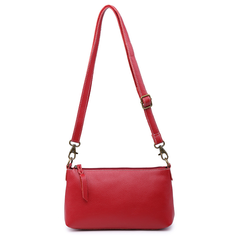 ショルダーバッグ 斜めがけ レディースバッグ 本革 赤っぽく ｇ09 Iichi ハンドメイド クラフト作品 手仕事品の通販