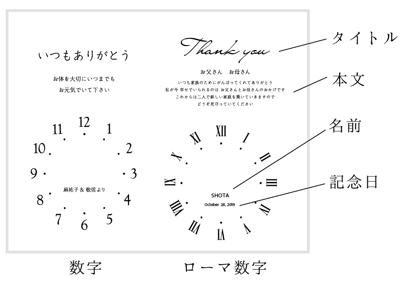 還暦 誕生日 結婚式の贈呈品に お名前 記念日 メッセージが入るミニブーケの時計パネル ブラウン フィーノ Iichi ハンドメイド クラフト作品 手仕事品の通販