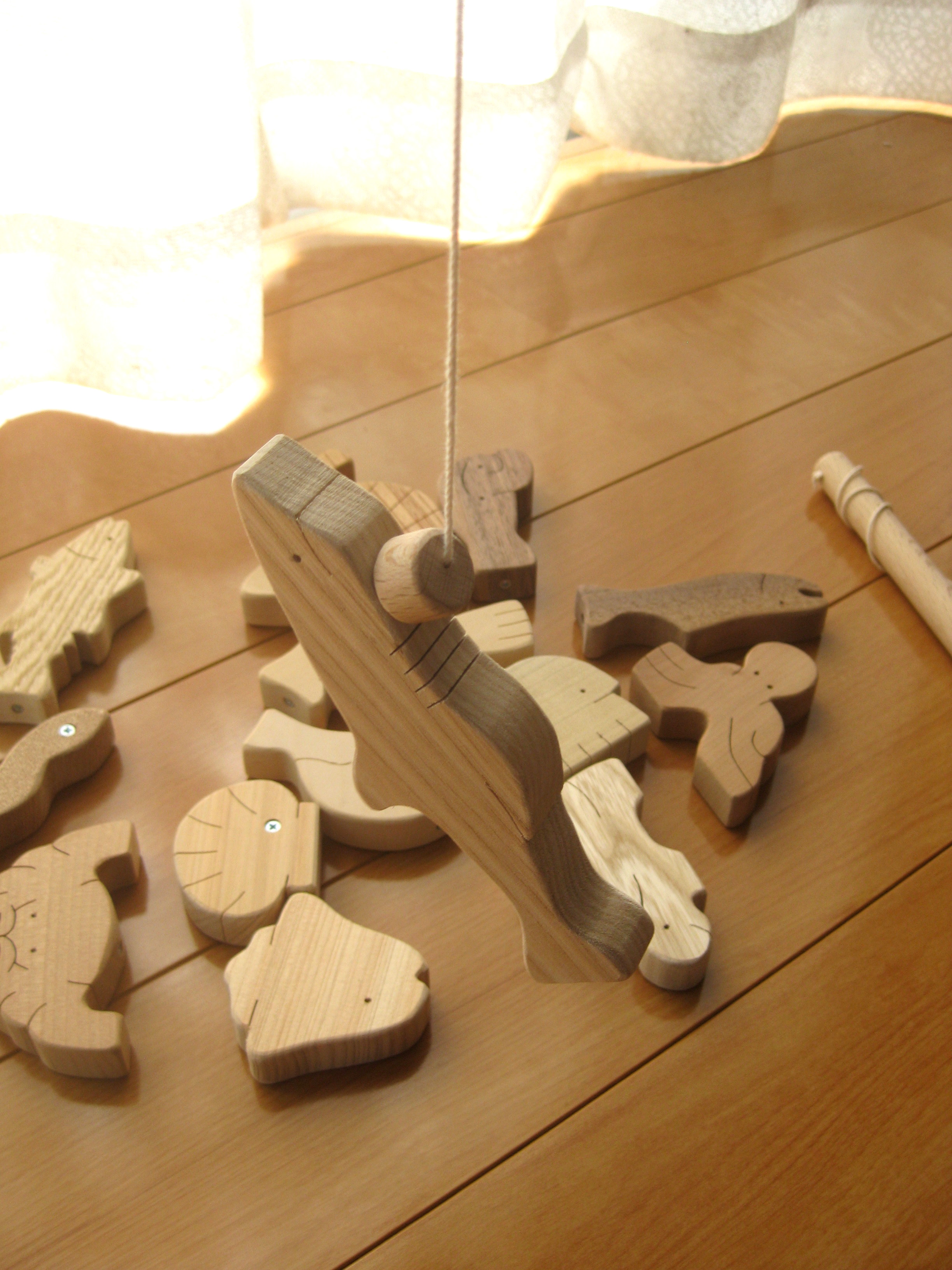 木製魚釣りおもちゃ Iichi ハンドメイド クラフト作品 手仕事品の通販