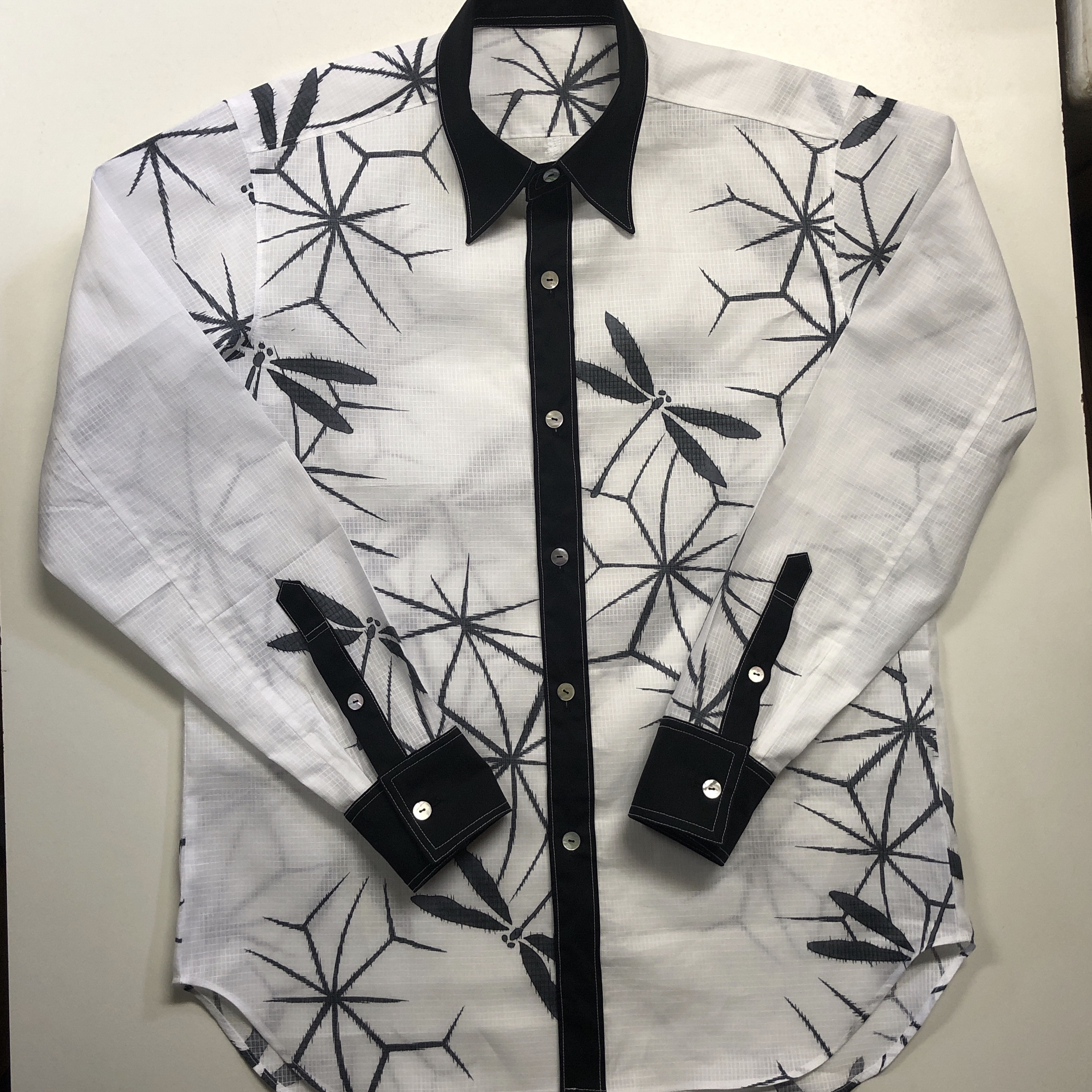 トンボ柄シャツ Iichi ハンドメイド クラフト作品 手仕事品の通販