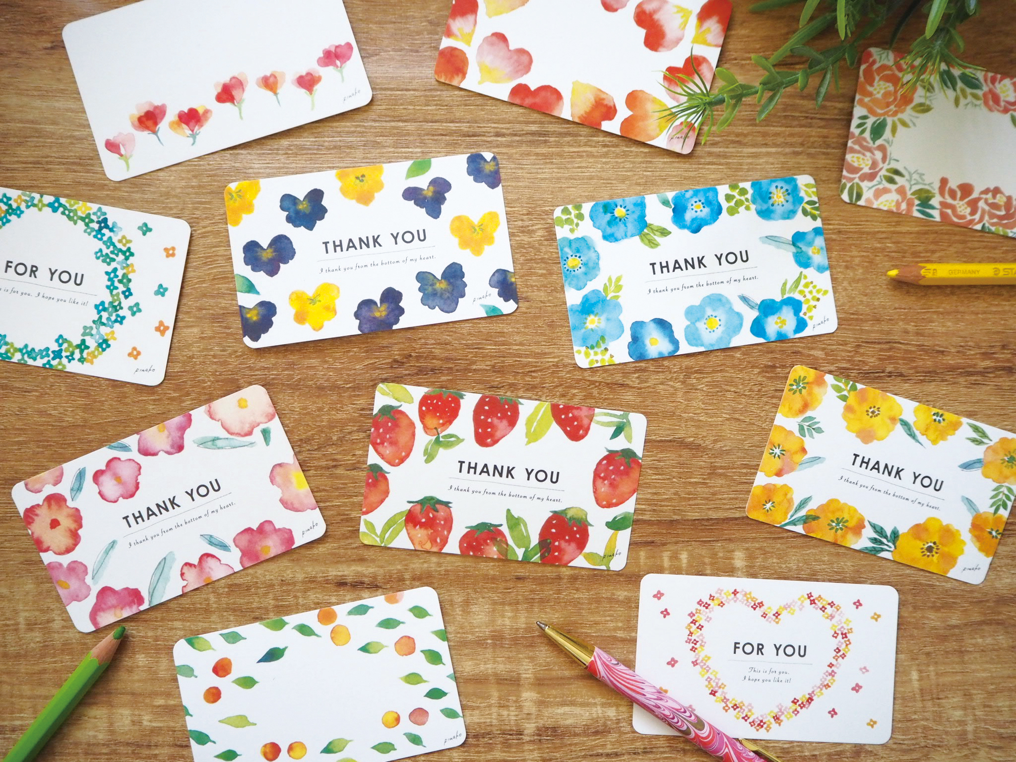 選べる 花のメッセージカード 6枚セット Iichi ハンドメイド クラフト作品 手仕事品の通販