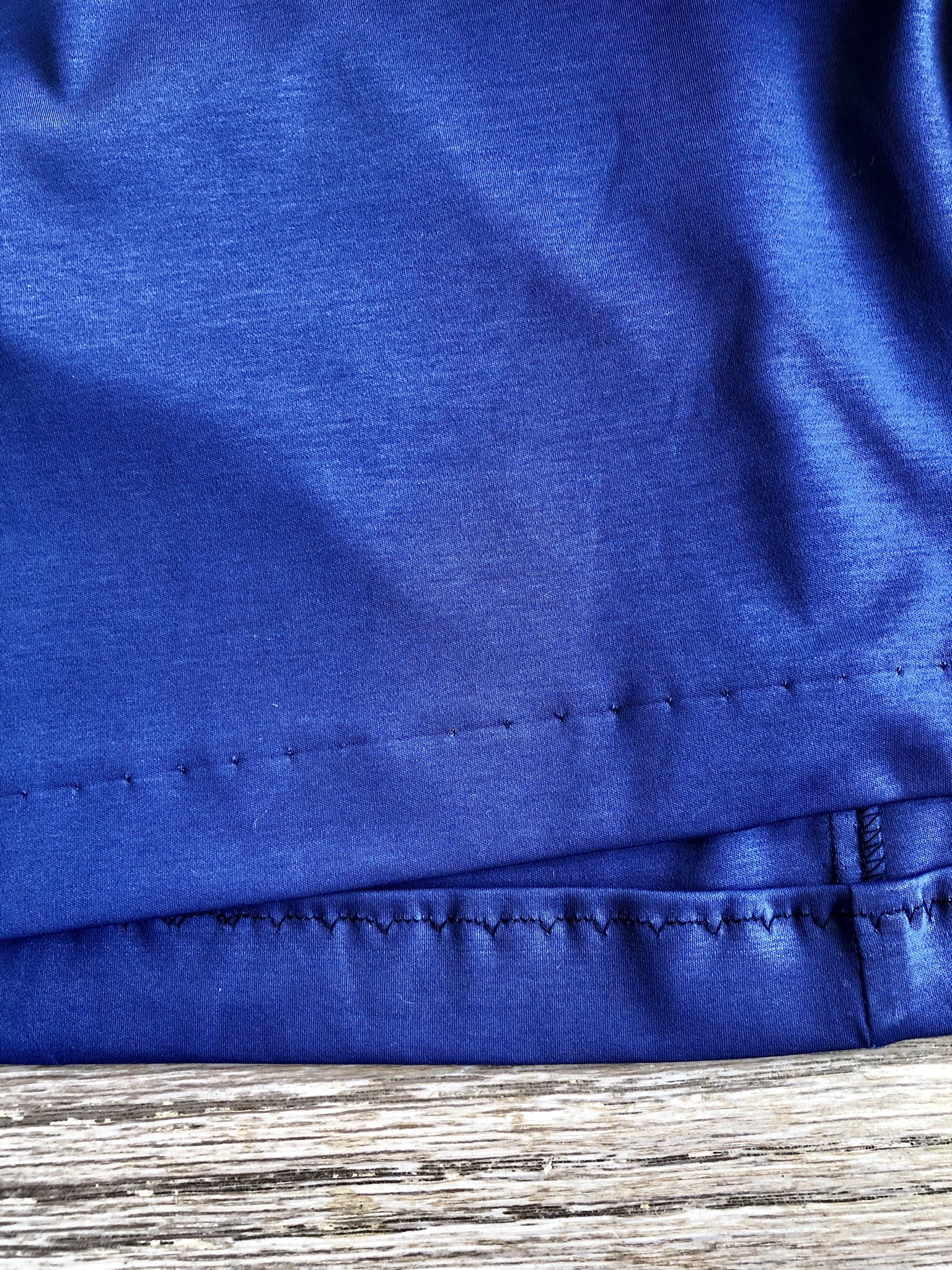 送料込 ミモレ丈 綺麗な青紫色のギャザーカート ウエストゴム Iichi ハンドメイド クラフト作品 手仕事品の通販