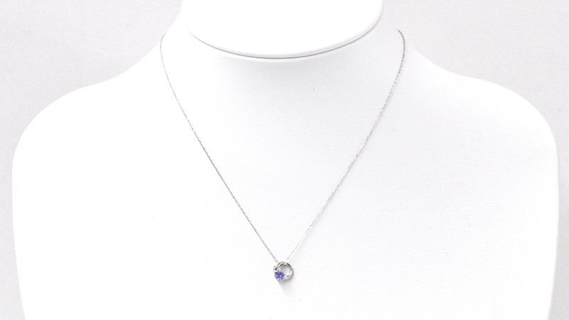 プラチナ タンザナイト ペンダントトップ プラチナ900 セルクル Yk Ba081ci Iichi ハンドメイド クラフト作品 手仕事品の通販