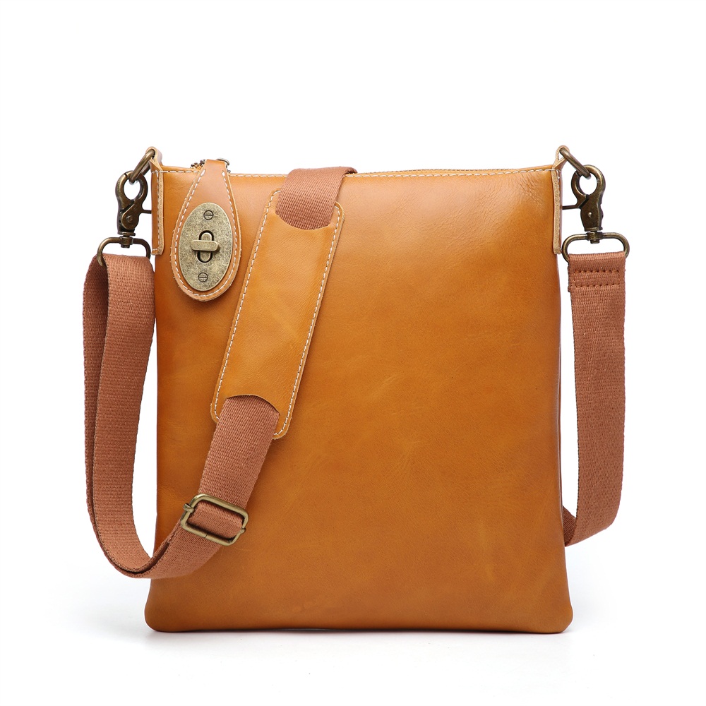 ハンドメイド 高級牛革 ショルダーバッグ 斜めがけ キャンメル Y26 Iichi ハンドメイド クラフト作品 手仕事品の通販