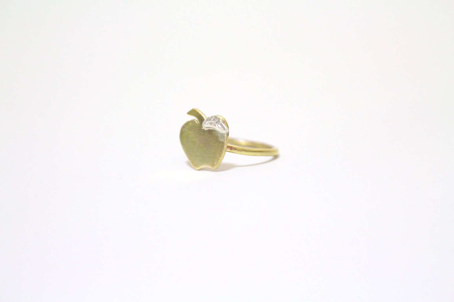 林檎な指輪silver950 真鍮 大 Iichi ハンドメイド クラフト作品 手仕事品の通販