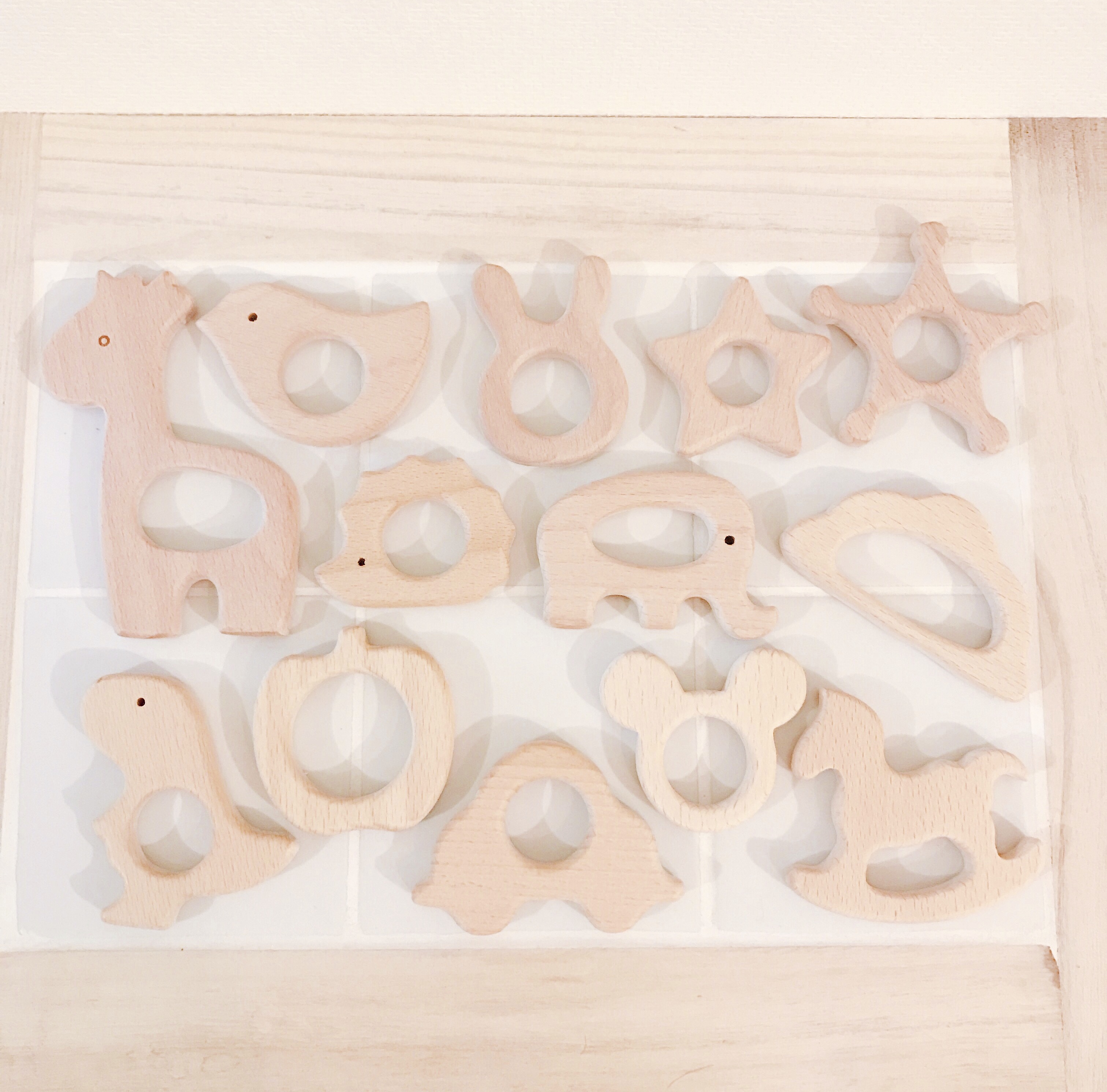 ナチュラルマーブルの歯固めホルダー 歯固め選べます Iichi ハンドメイド クラフト作品 手仕事品の通販