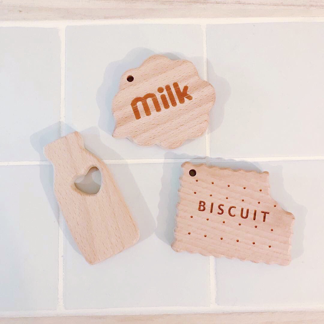 ナチュラルマーブルの歯固めホルダー 歯固め選べます Iichi ハンドメイド クラフト作品 手仕事品の通販