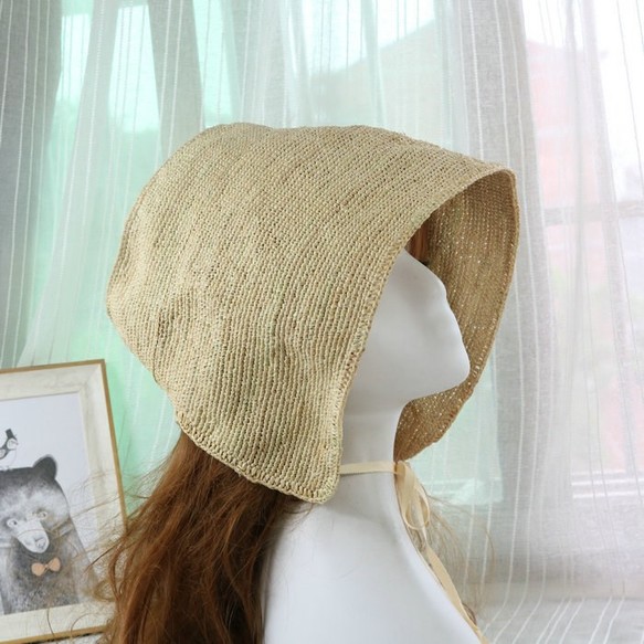 かわいいスタイル 自然素材の麦わら帽子 Iichi ハンドメイド クラフト作品 手仕事品の通販
