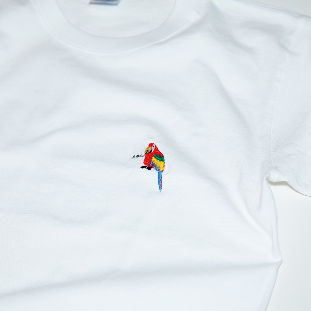 おうむペン先 刺しゅう Tシャツ ユニセックスxs Xlサイズ Tcollector Iichi ハンドメイド クラフト作品 手仕事品の通販