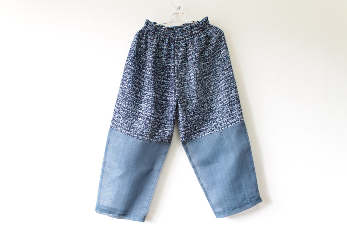 浴衣ステテコ 絽 紺 31yst04 Iichi ハンドメイド クラフト作品 手仕事品の通販