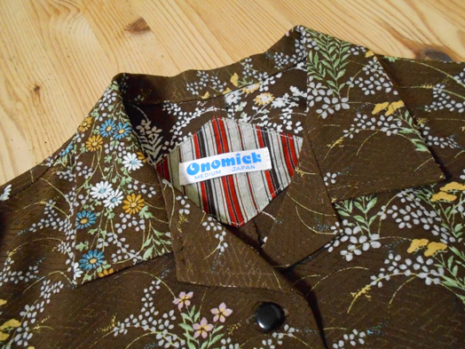 レトロ小紋の開襟シャツワンピース Open Collar Shirt Dress Lo 159 M Iichi ハンドメイド クラフト作品 手仕事品の通販