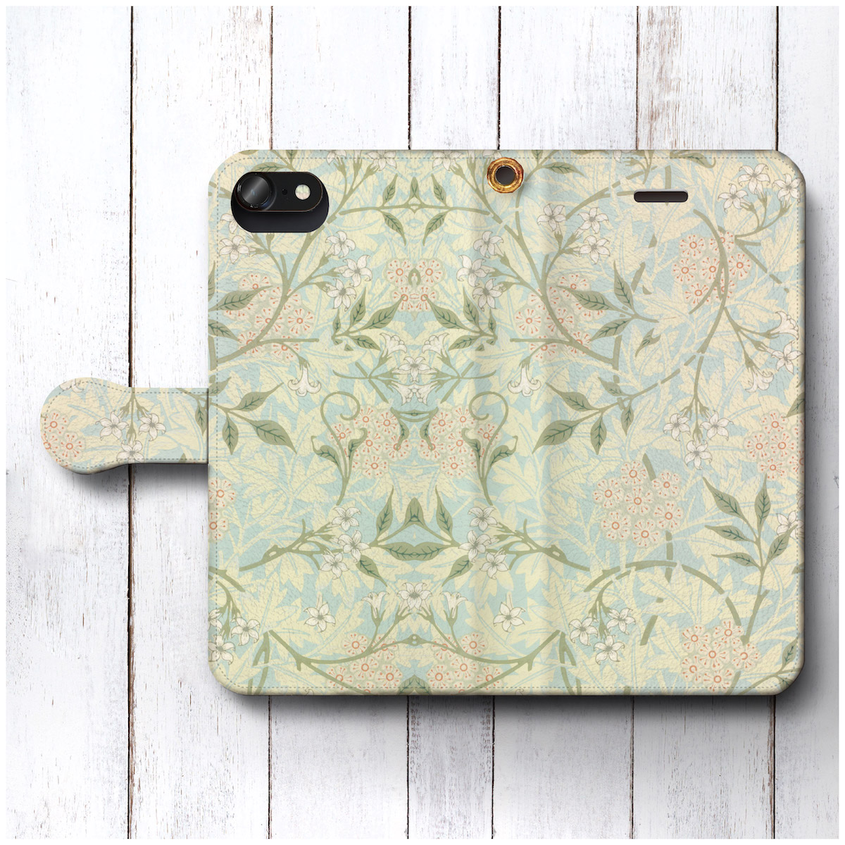 ウィリアム モリス ジャスミン スマホケース手帳型 全機種 対応 絵画 人気 プレゼント Iphonexr Iichi ハンドメイド クラフト作品 手仕事品の通販
