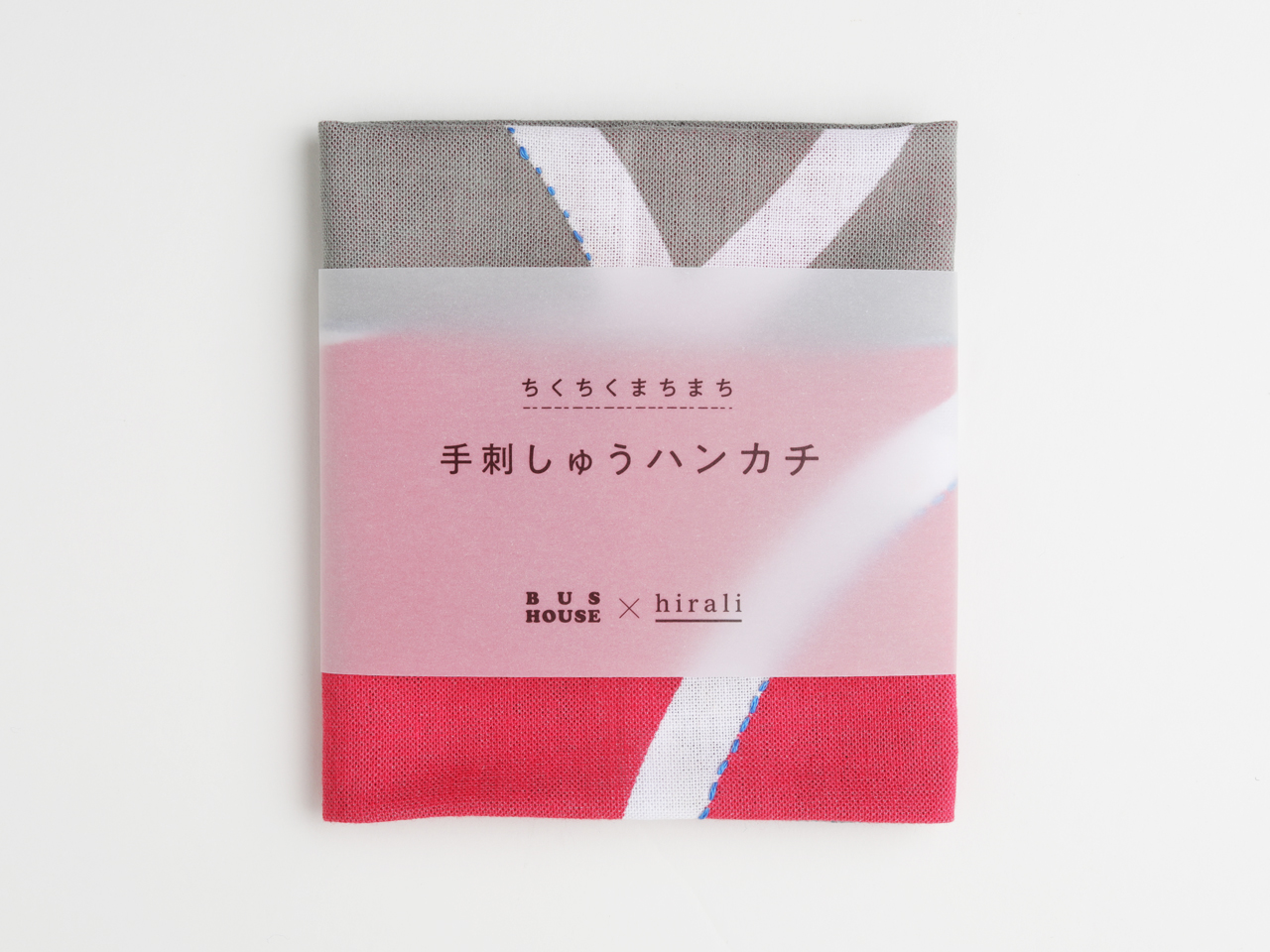 ちくちくまちまち 手刺しゅうハンカチ かさねの色目 梅ふふむ Iichi ハンドメイド クラフト作品 手仕事品の通販