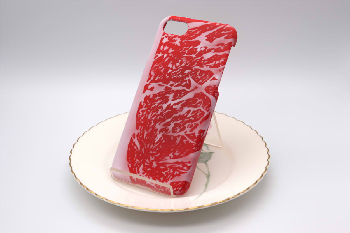 塗装スマホケース 霜降り肉 Iphone678用 Iichi ハンドメイド クラフト作品 手仕事品の通販