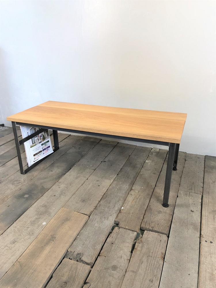 ローテーブル【アイアン家具/Iron Side table】ホワイトオーク | iichi ハンドメイド・クラフト作品・手仕事品の通販