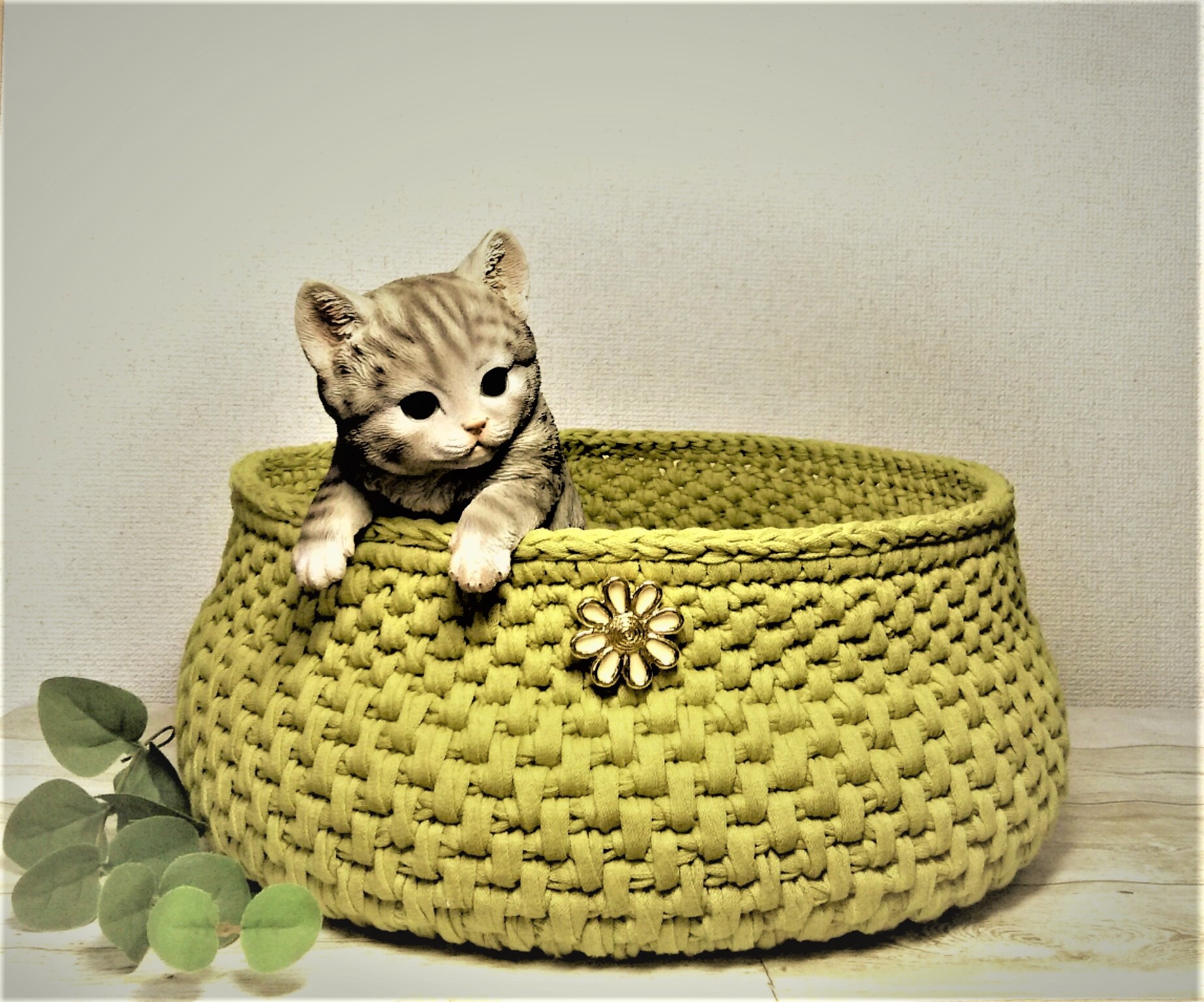 Cat Bed Washable Eco Friendly 洗える手編み猫ベッド 3way仕様 中敷き1枚付 愛猫一生モノ Iichi ハンドメイド クラフト作品 手仕事品の通販