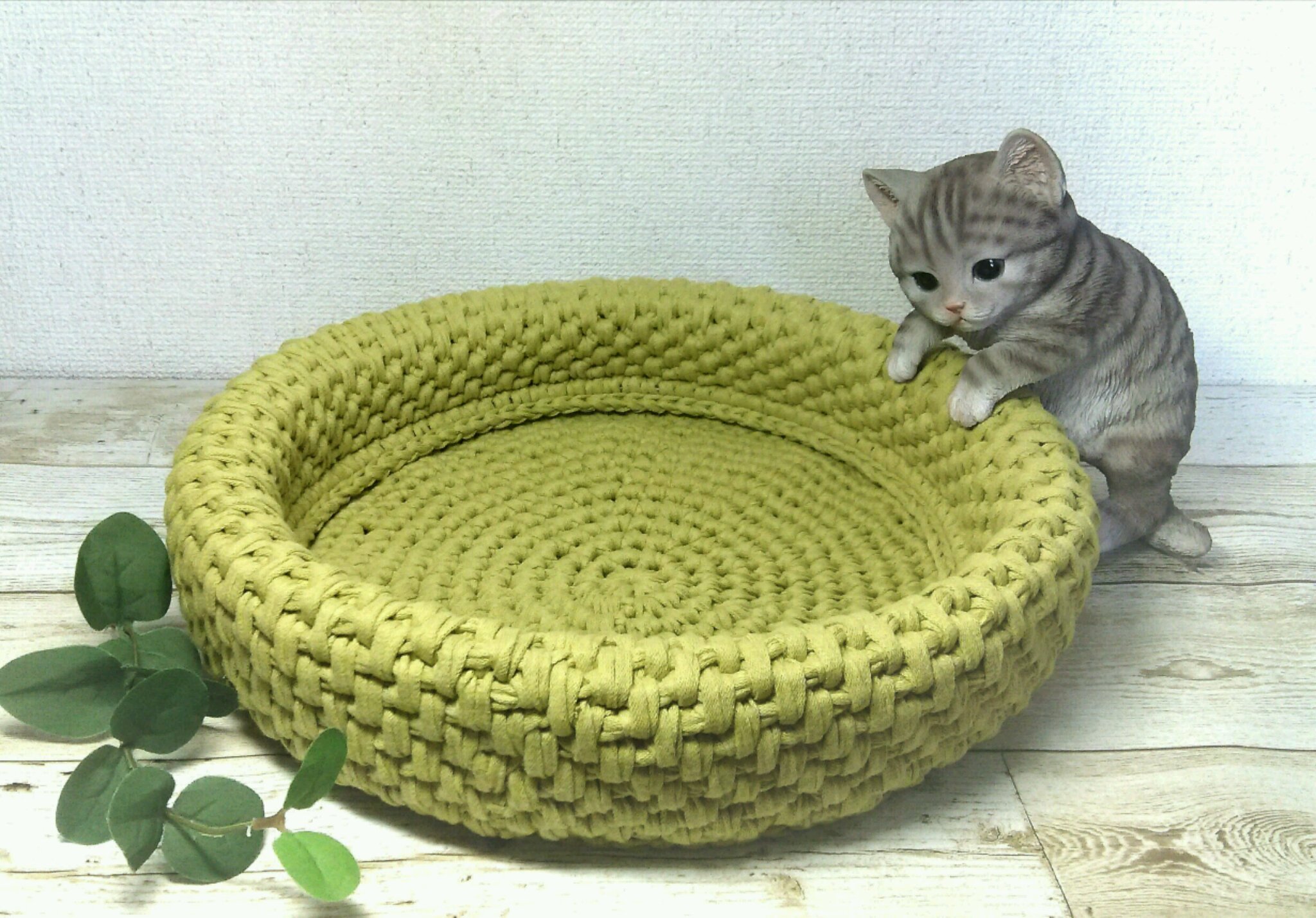 人気ダウンロード かぎ針編み 猫 ベッド 手作り フラワー スタンド 美しい芸術