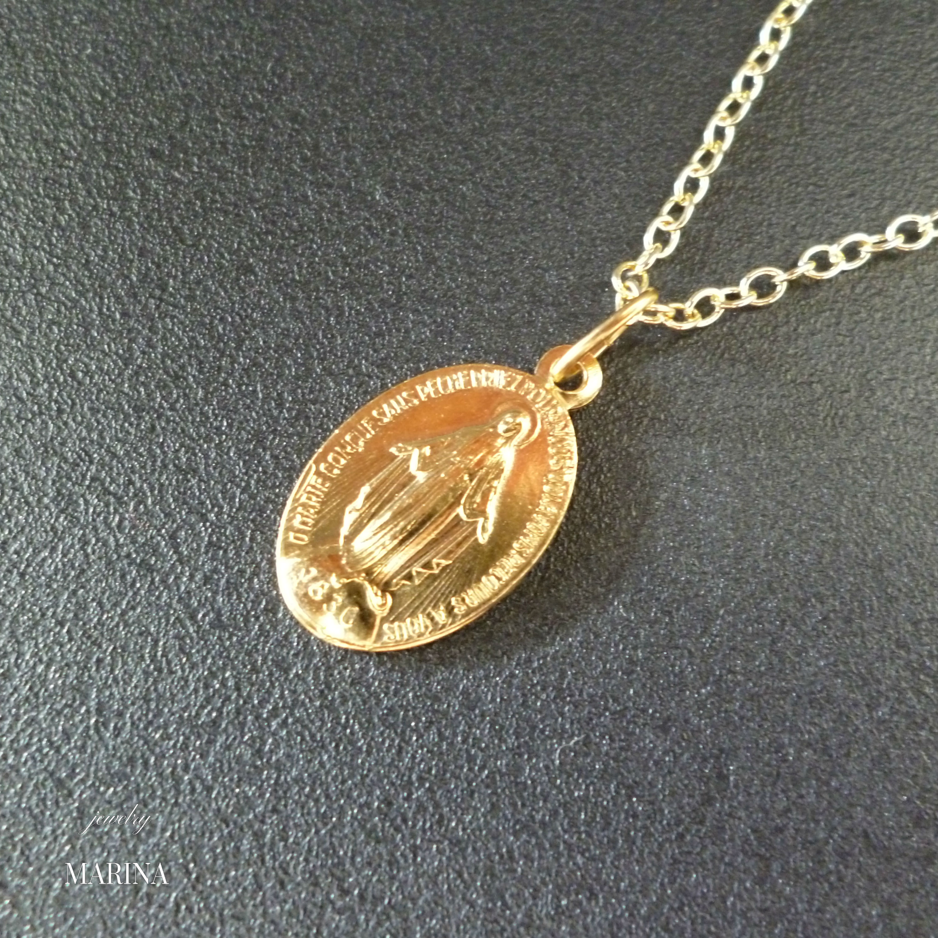 フランス奇跡のメダイのネックレス Gold Chain Iichi ハンドメイド クラフト作品 手仕事品の通販