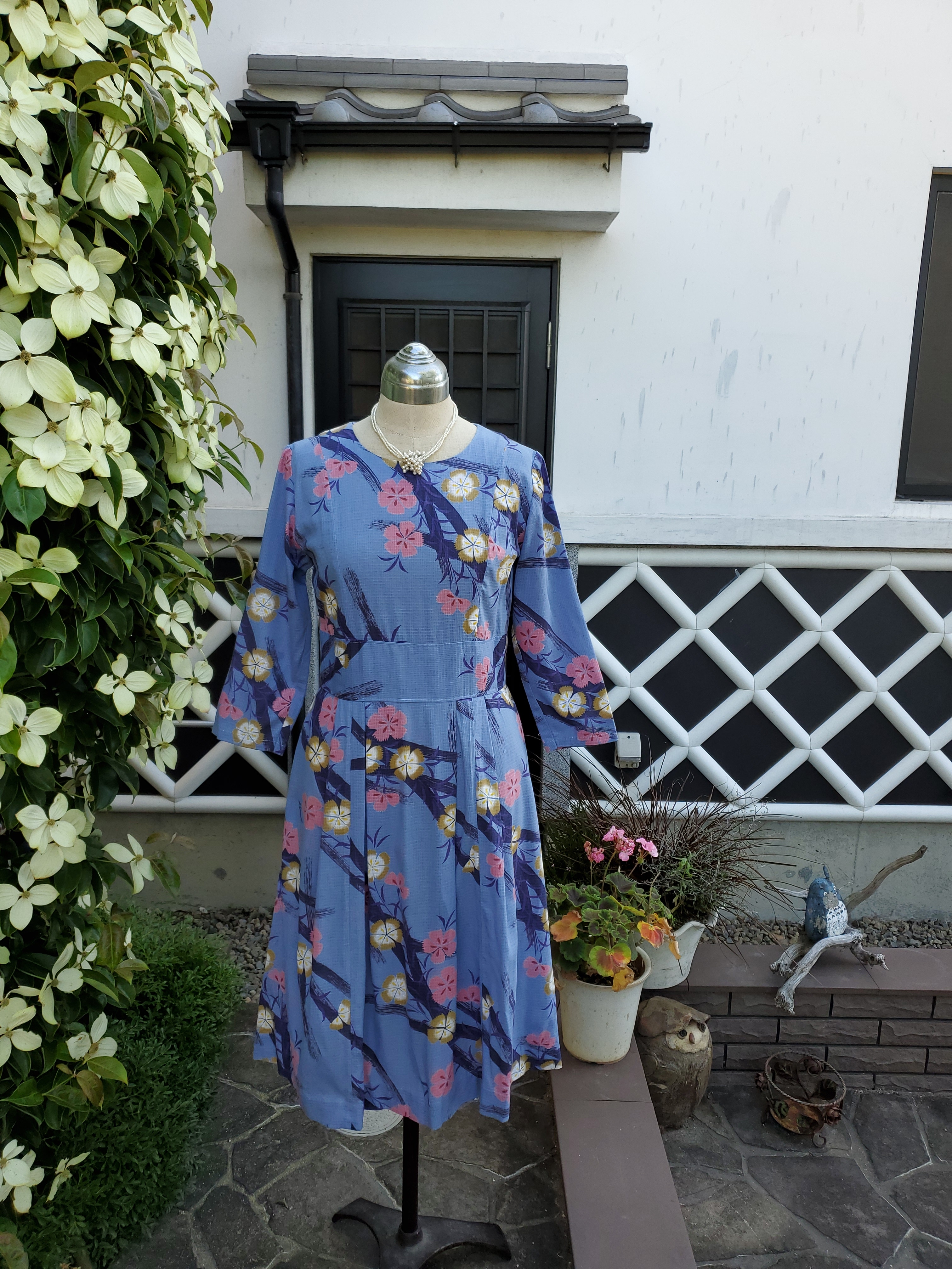 着物リメイク 手作り 浴衣 ワンピース Iichi ハンドメイド クラフト作品 手仕事品の通販