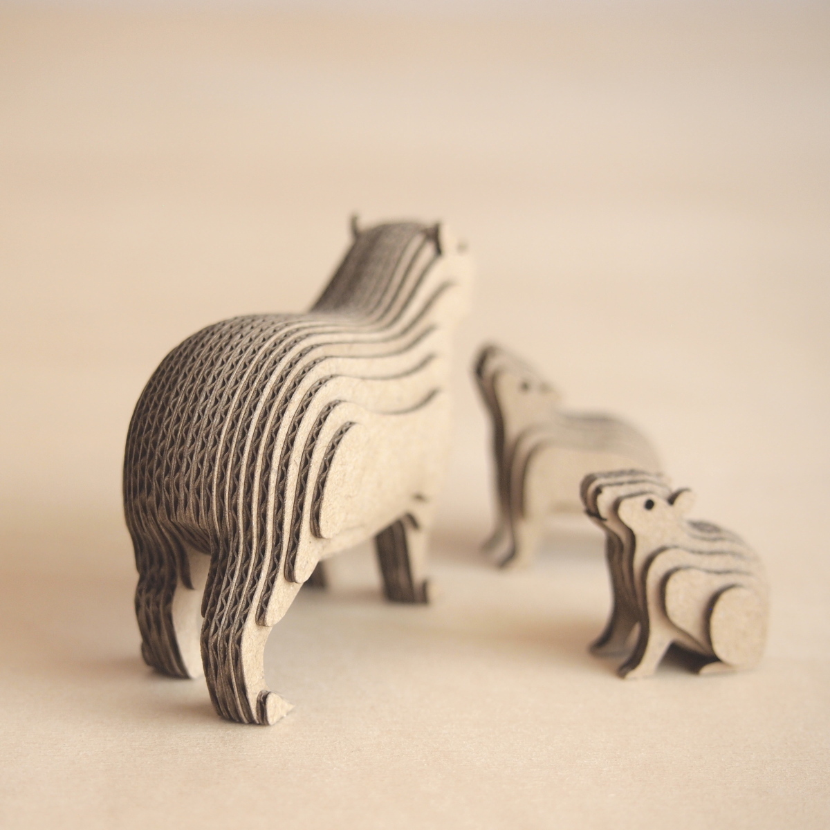工作キット 段々動物園 カピバラの親子 立 Iichi ハンドメイド クラフト作品 手仕事品の通販