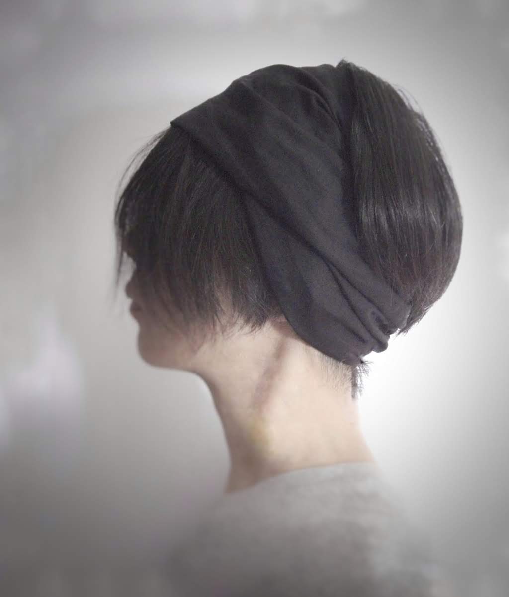 ターバンなヘアバンド リネン黒 送料無料 Iichi ハンドメイド クラフト作品 手仕事品の通販