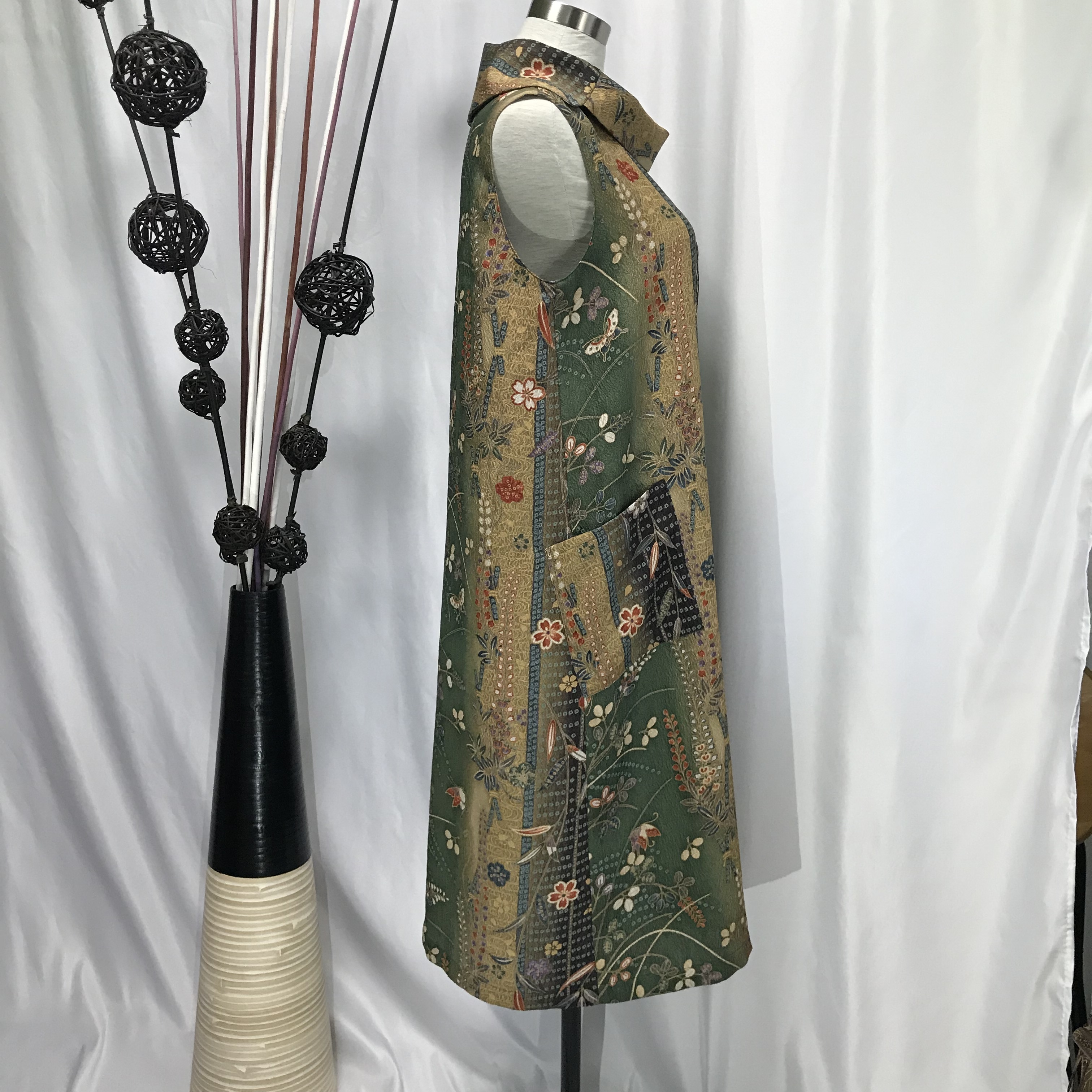 家で洗えるワンピース De 着物 夏木立 Iichi ハンドメイド クラフト作品 手仕事品の通販