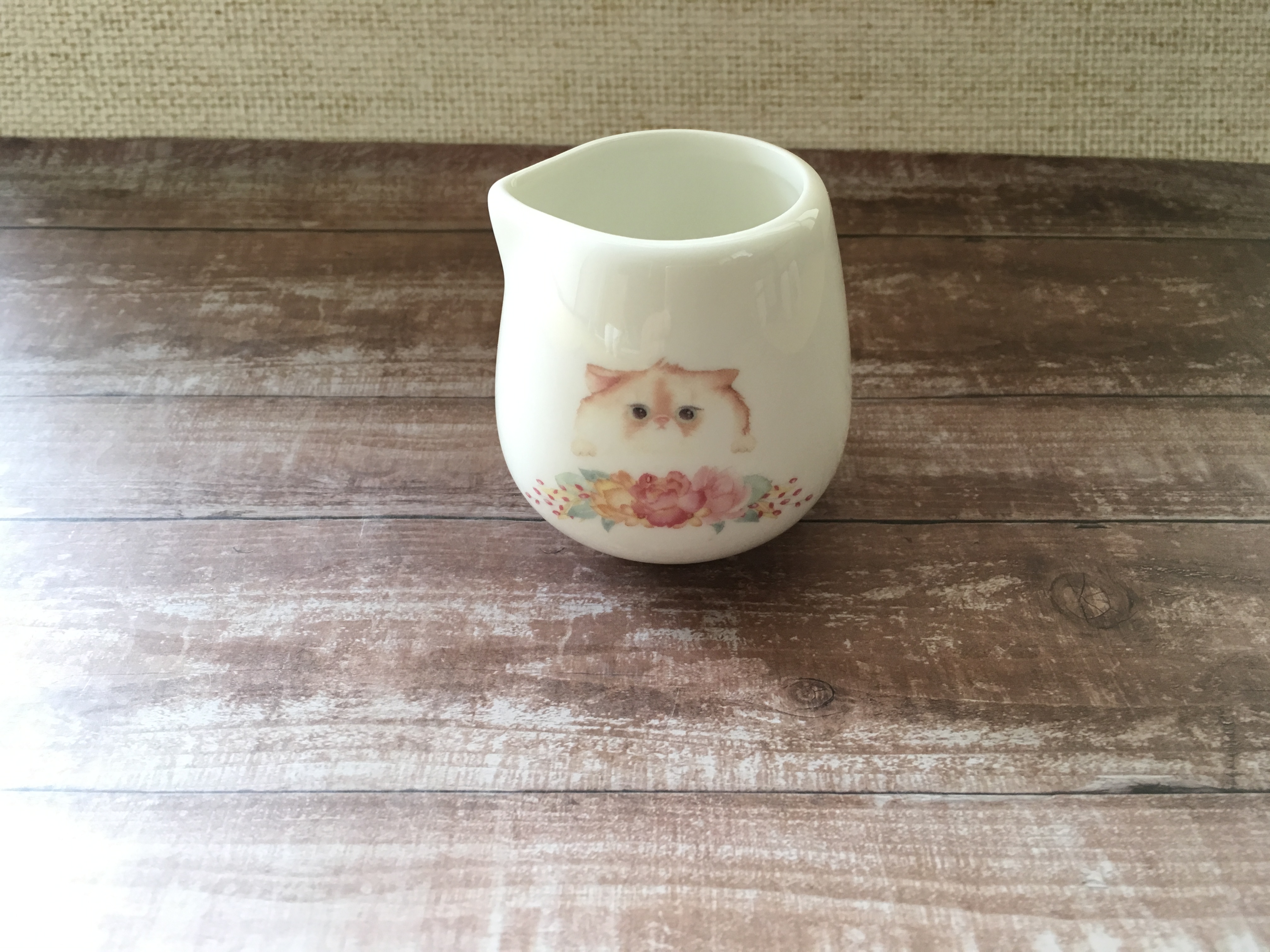 名入れ可 白ねこ ミルクピッチャー Iichi ハンドメイド クラフト作品 手仕事品の通販