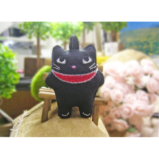 猫さんの アップリケワッペン3枚 デニムポーチ 携帯ストラップ 5点 Iichi ハンドメイド クラフト作品 手仕事品の通販