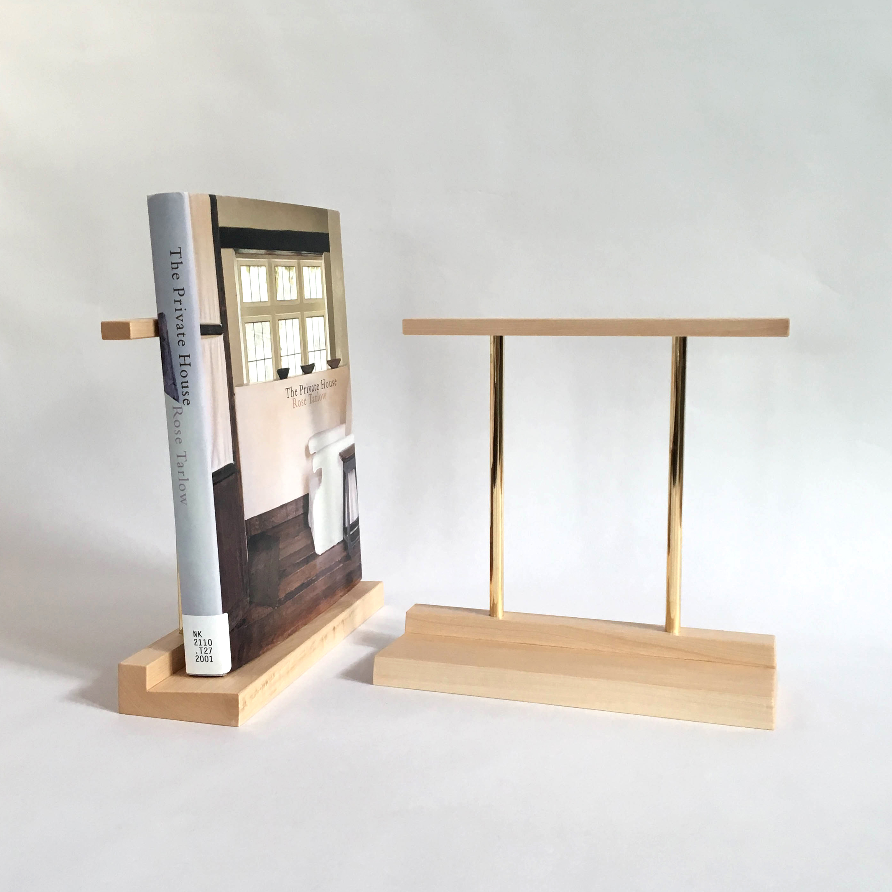 ブックエンド 木と真鍮 本立て Iichi ハンドメイド クラフト作品 手仕事品の通販