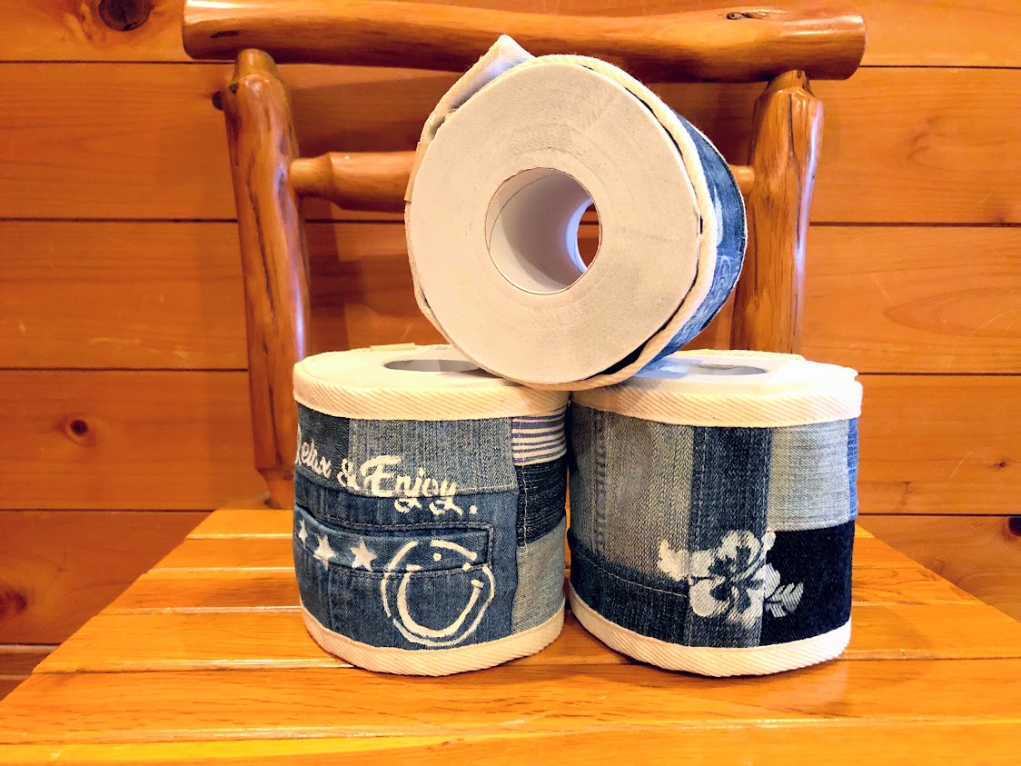 3個セット おしゃれに収納 トイレットペーパー カバー Iichi ハンドメイド クラフト作品 手仕事品の通販